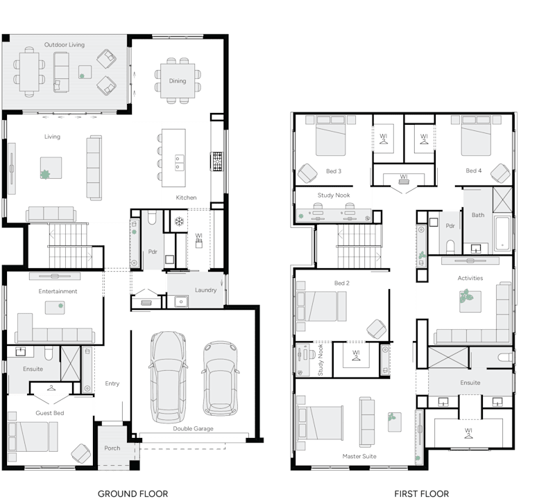 Lotus 42 home design - Floorplan alt