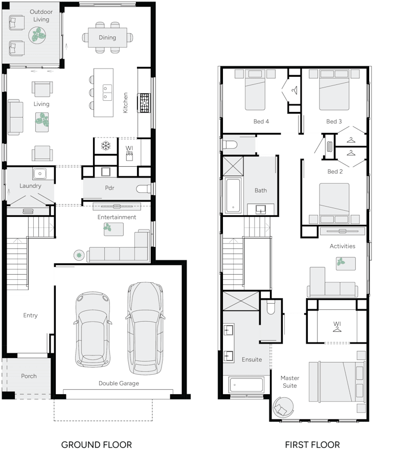 Tulloch 27 Double Storey House Floor Plan