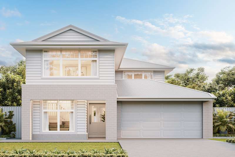 aston 28 house design with hampton facade