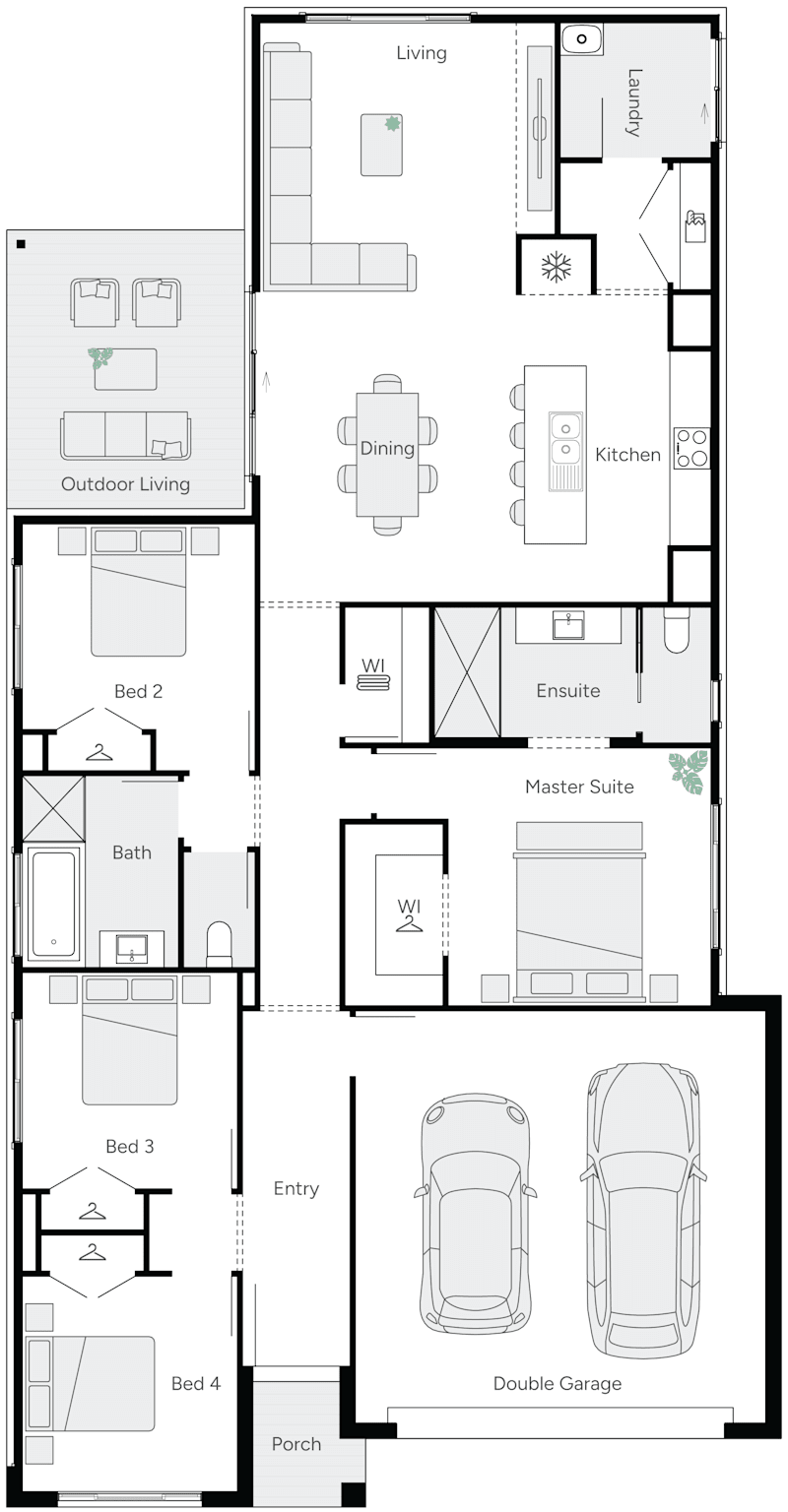Promise 24 Single Storey House Floor Plan
