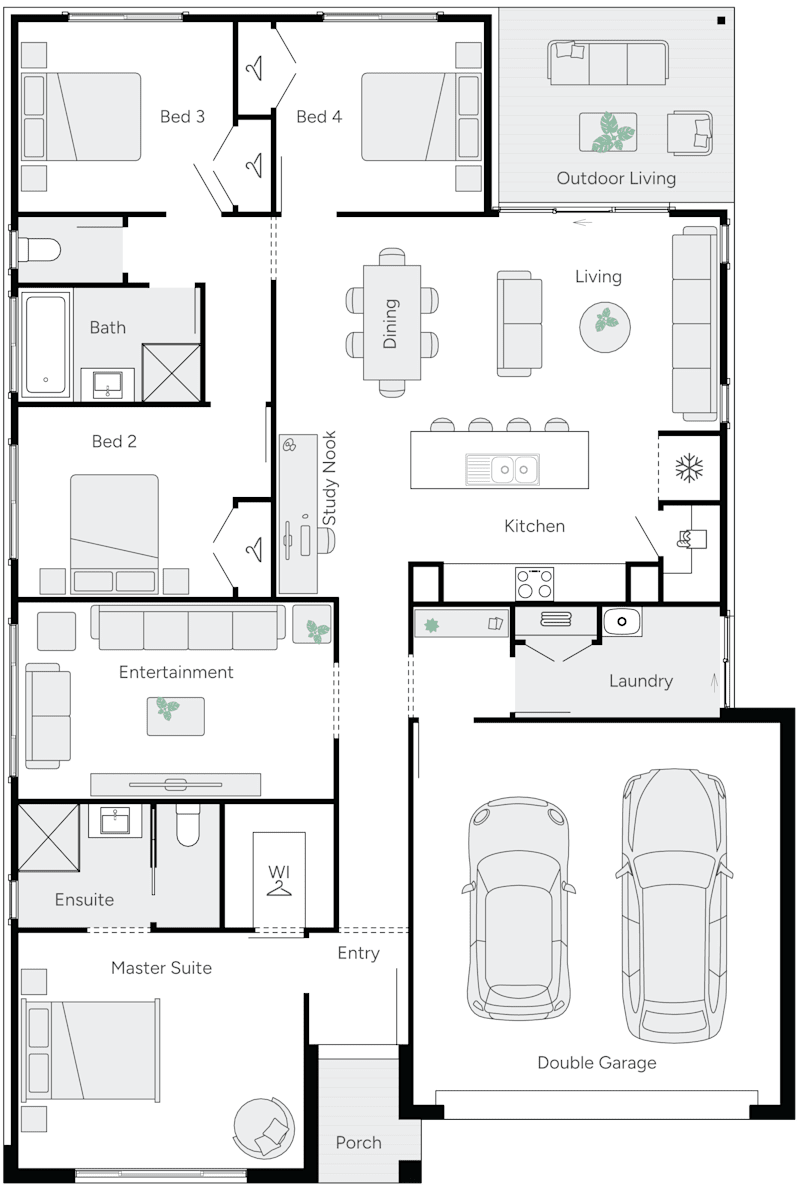 Wish Single Storey Studio Collection House Plan