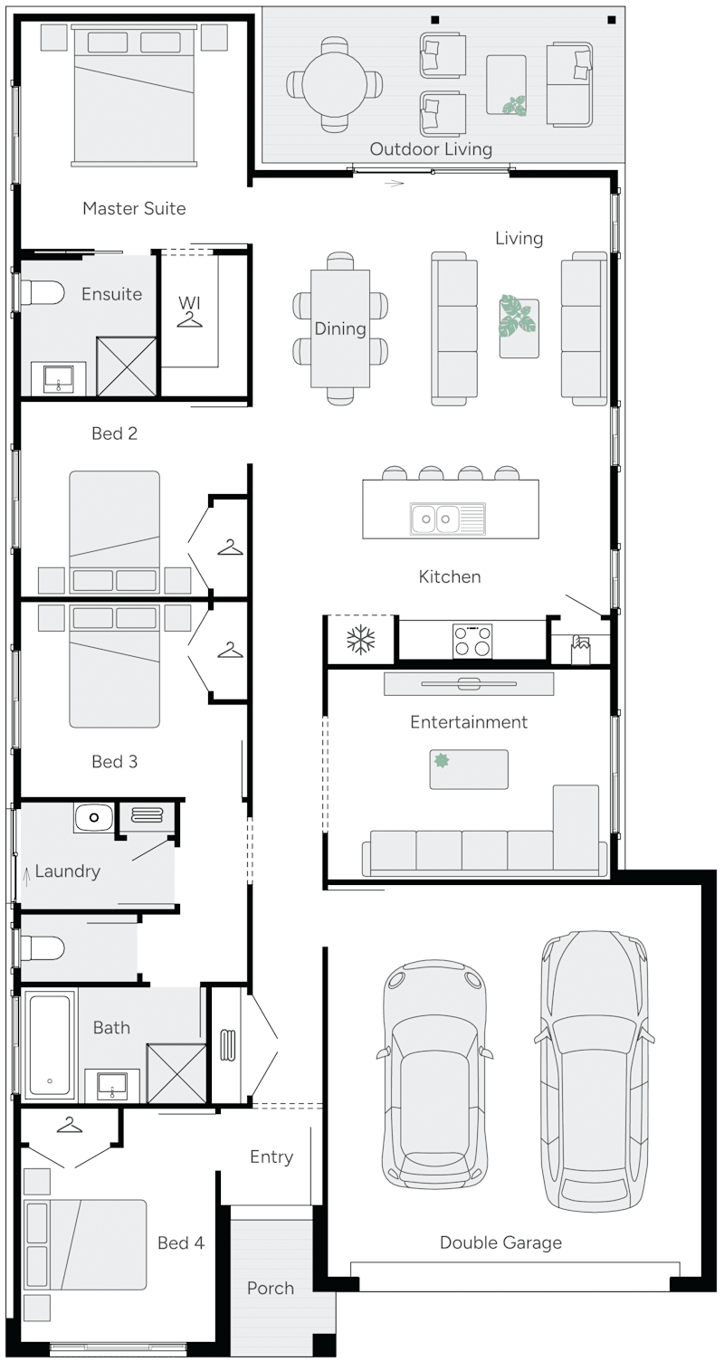 Peace 22 Single Storey House Floor Plan