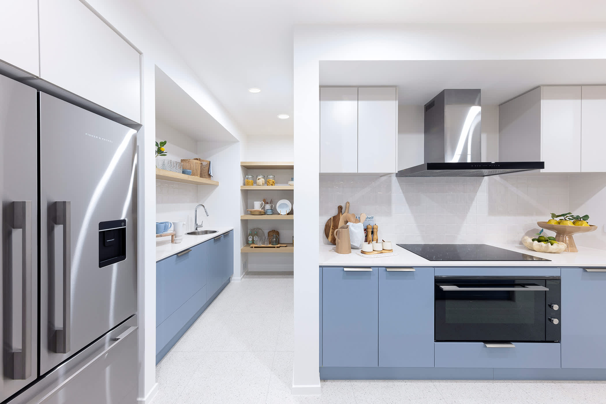 Preston 35 Display. Coastal Design Style. Kitchen