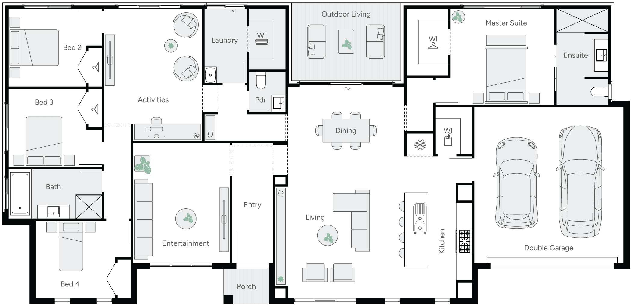 Adventure 28 Single Storey Acreage House Floor Plan