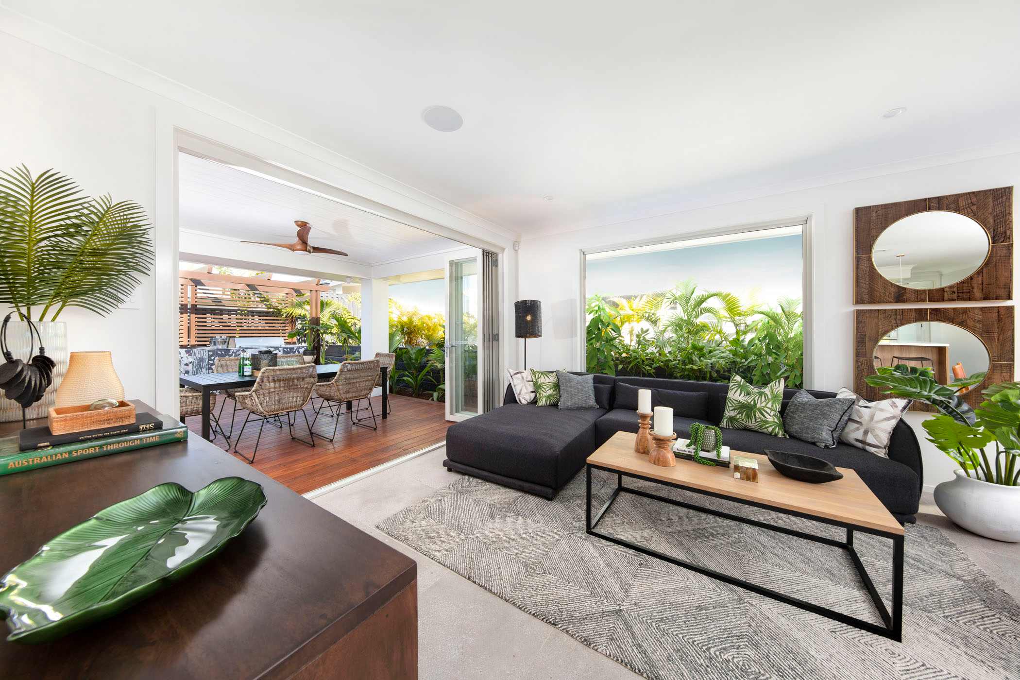 Juniper 27 house design living/outdoor living - sunshine coast builders