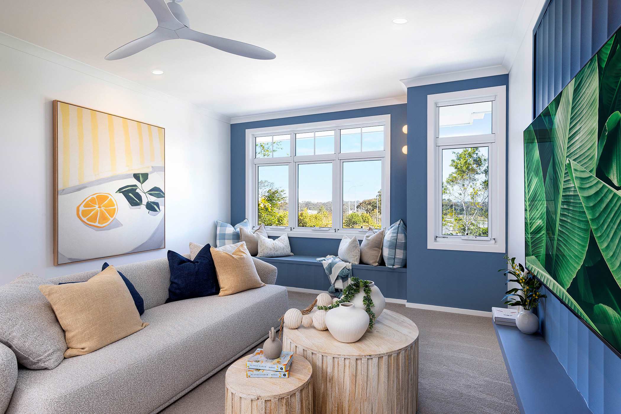 Brisbane Builders. Home Theatre in the Preston 35 Display Home at Morayfield