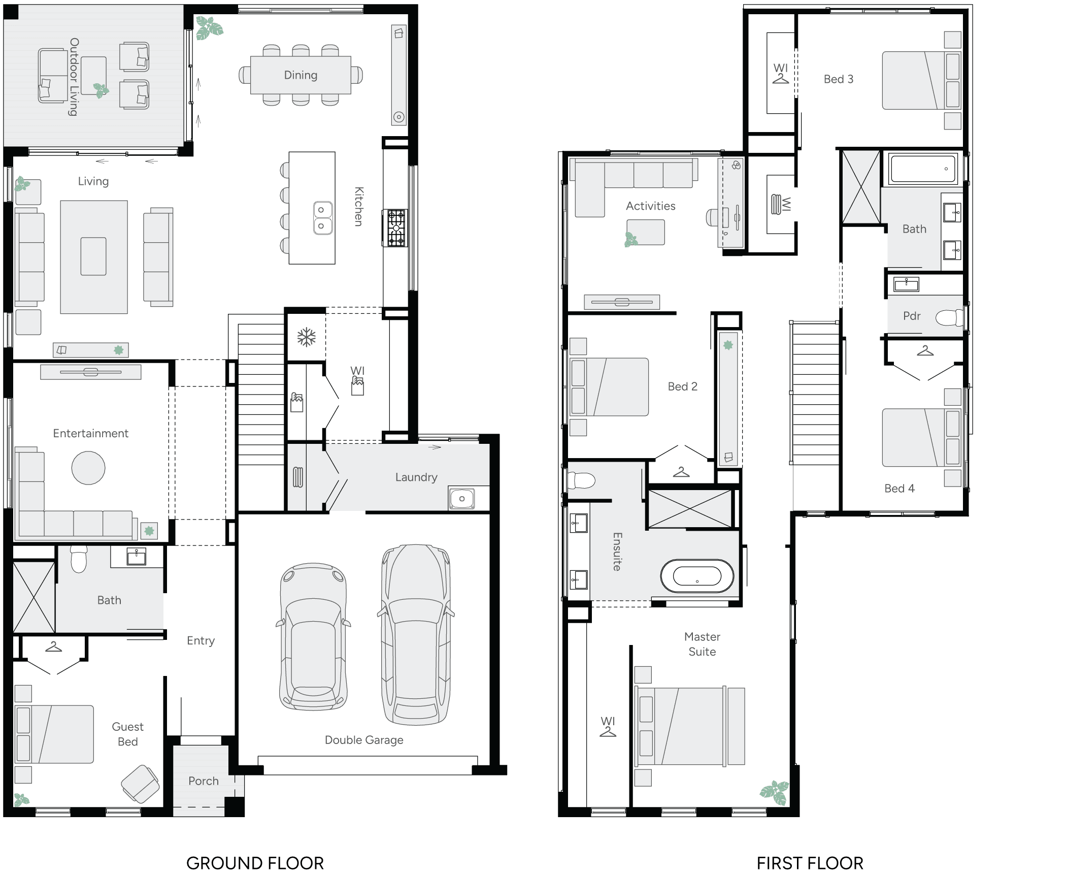 Aria 37 Double Storey House Floor Plan