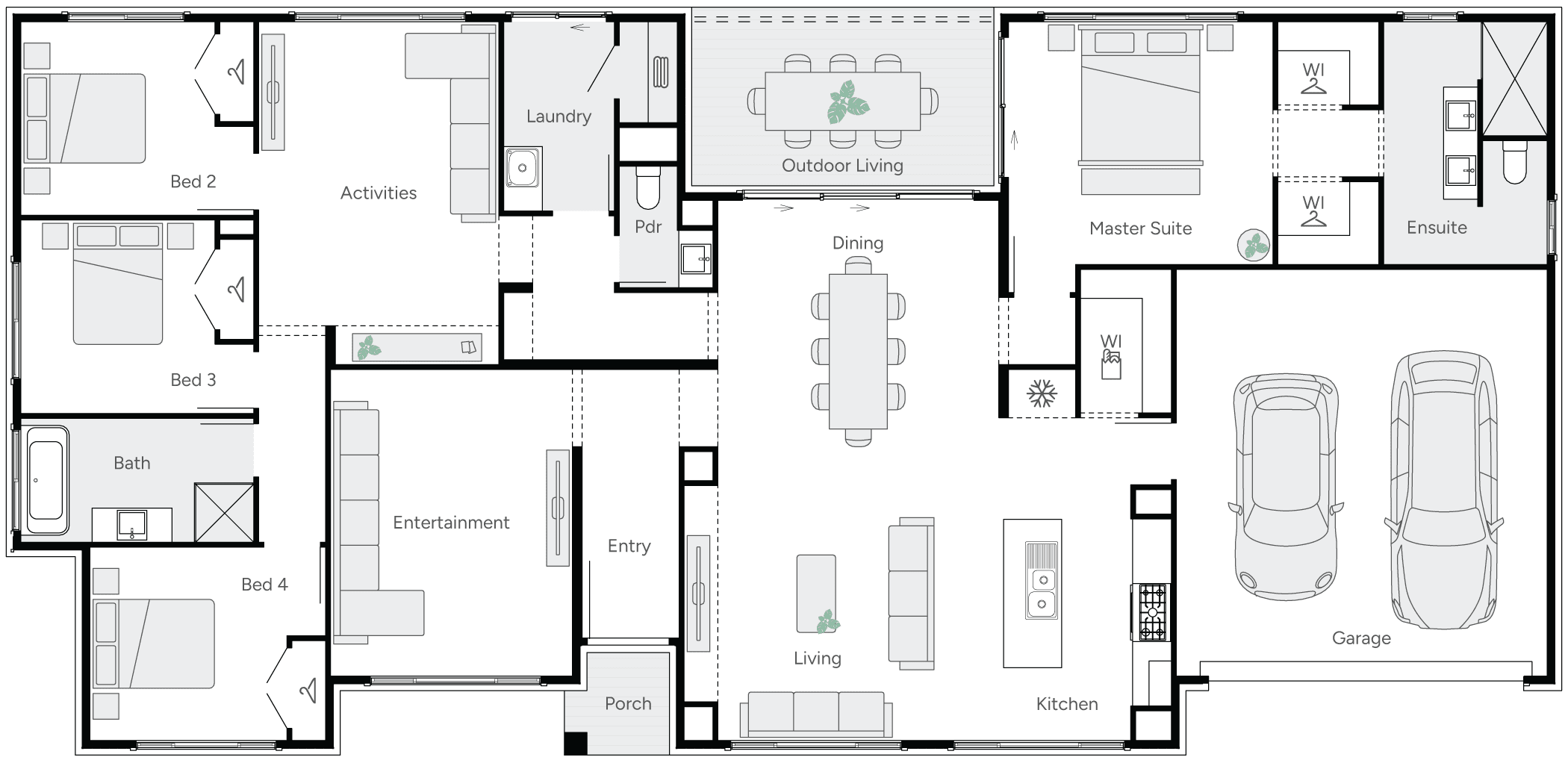Avery 28 Single Storey House Floor Plan