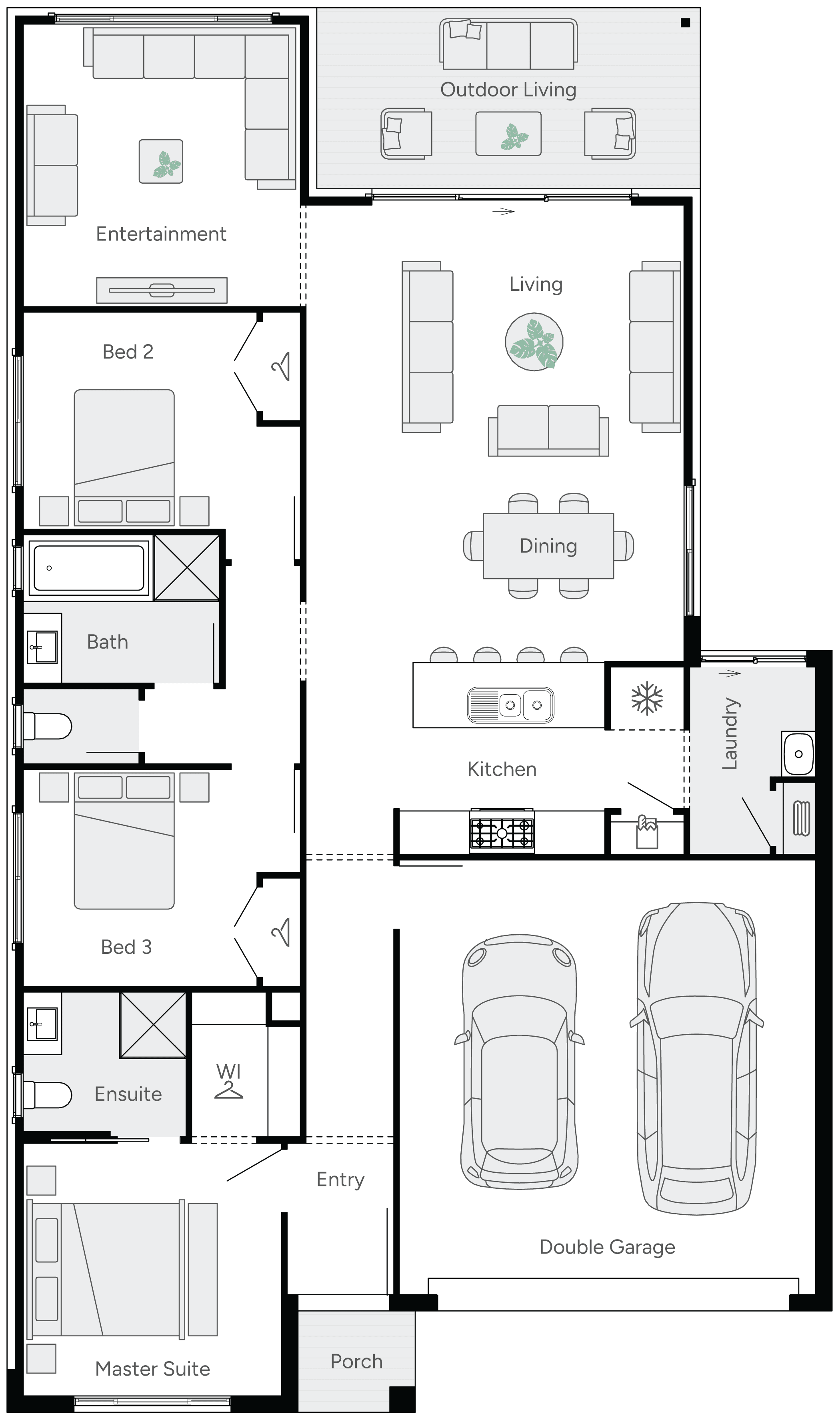 Blaze 21 Single Storey House Floor Plan