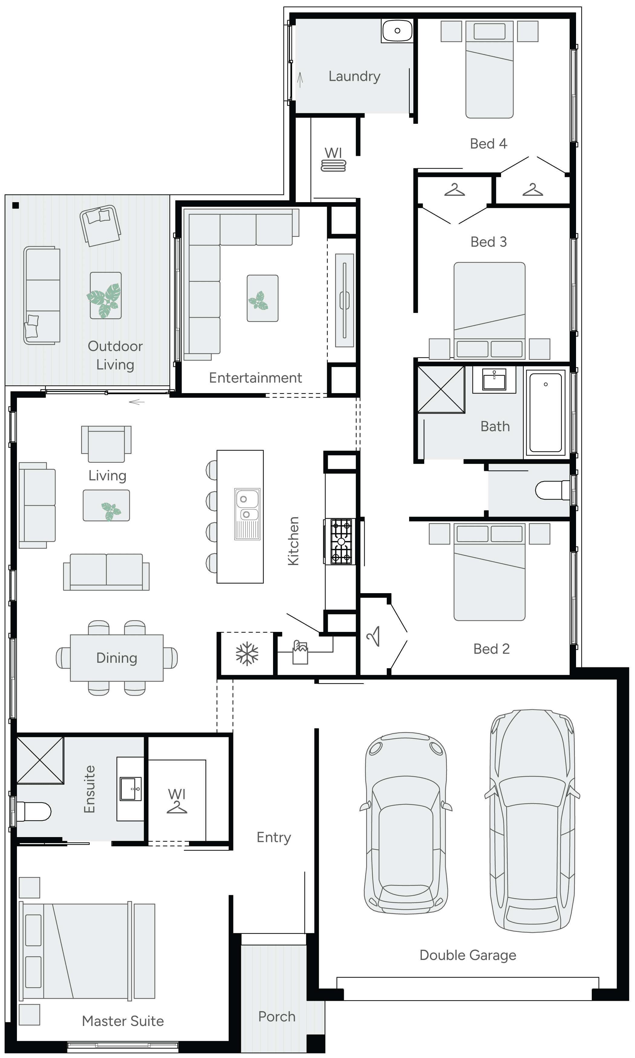 Bounty 22 Single Storey House Floor Plan