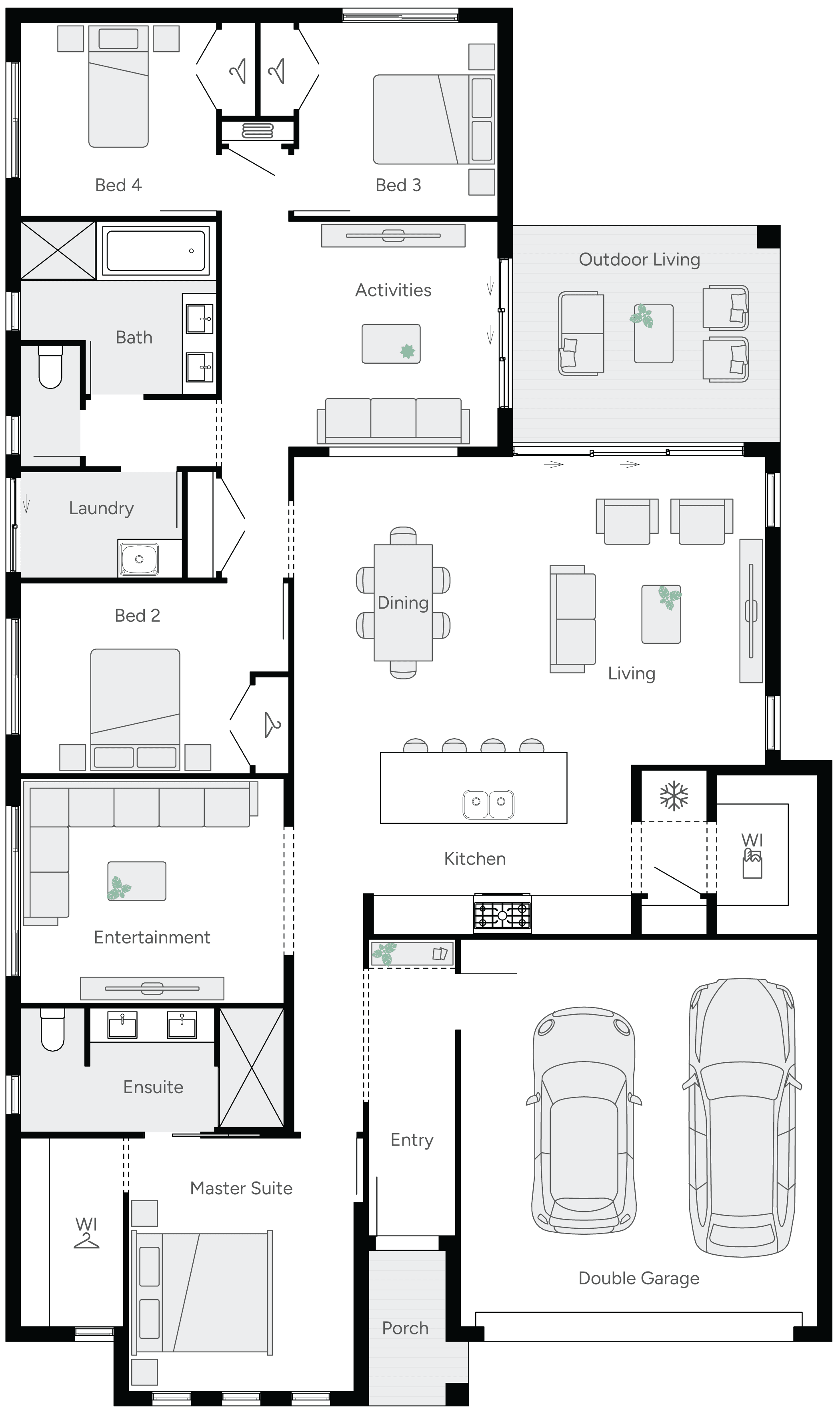 Capri 27 Single Storey House Floor Plan