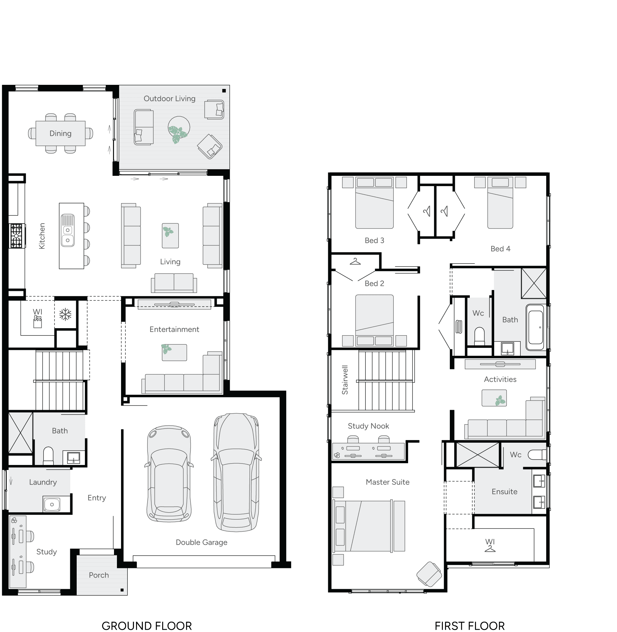 Celest 30 Double Storey House Floor Plan