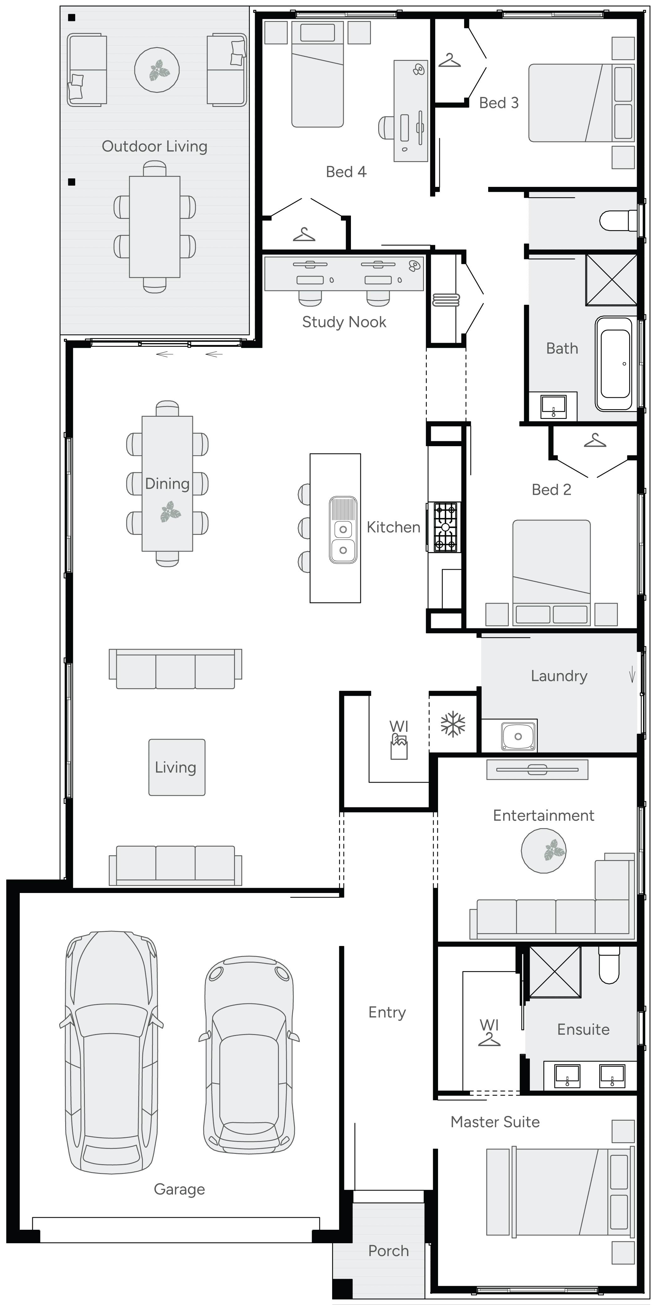 Eden 26 Single Storey House Floor Plan