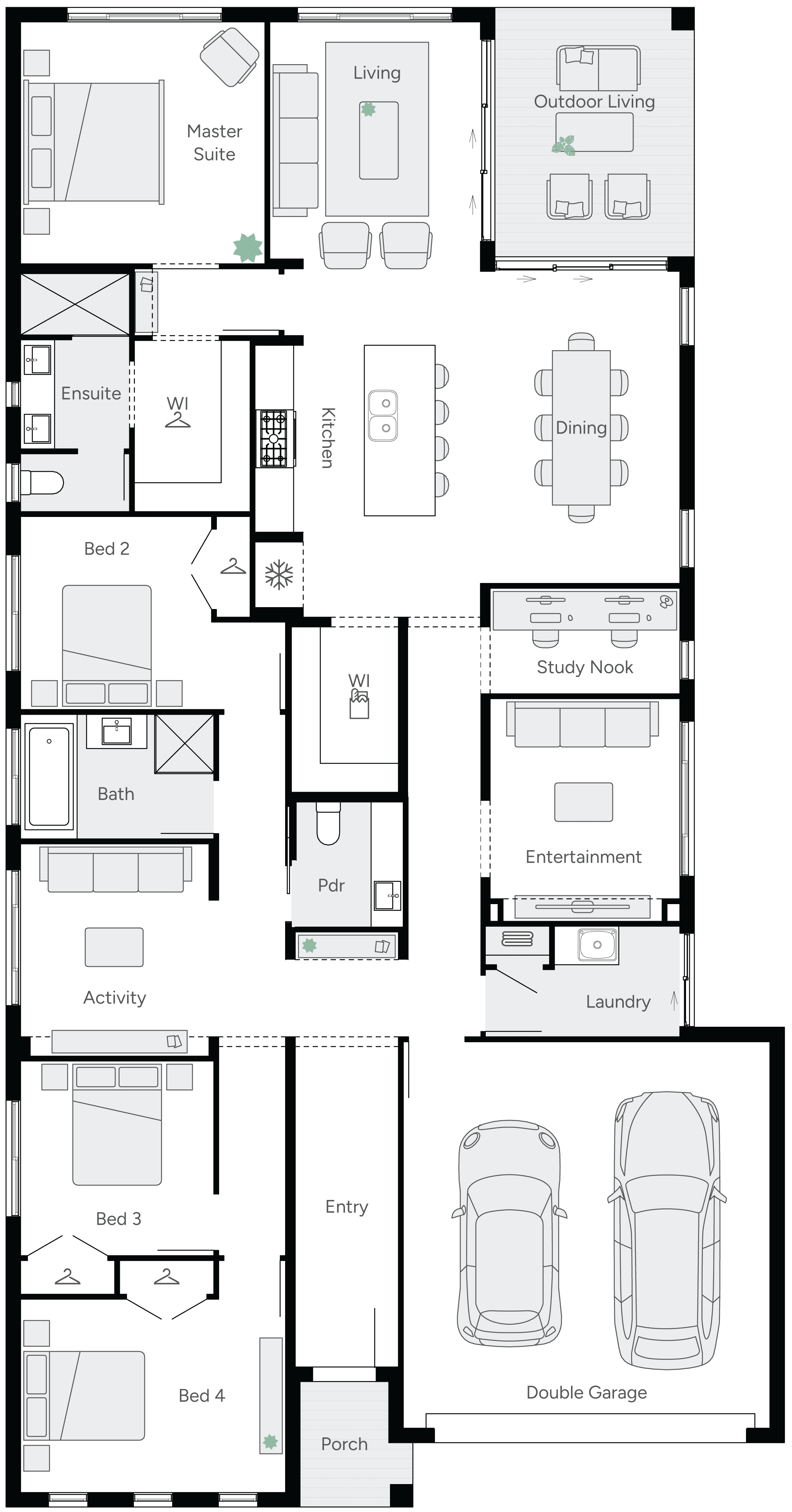 Evie 27 Single Storey House Floor Plan