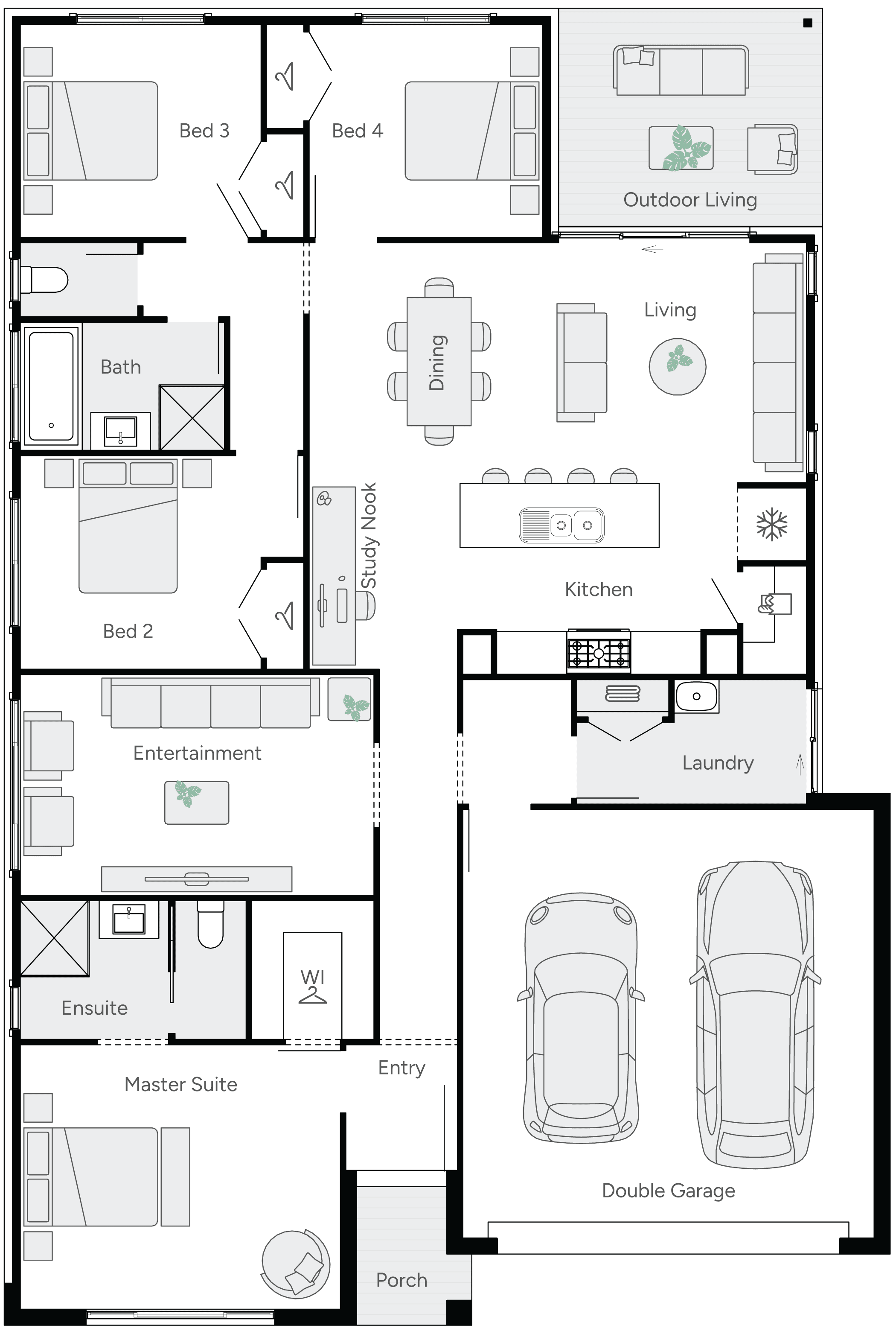 Wish Single Storey Studio Collection House Plan