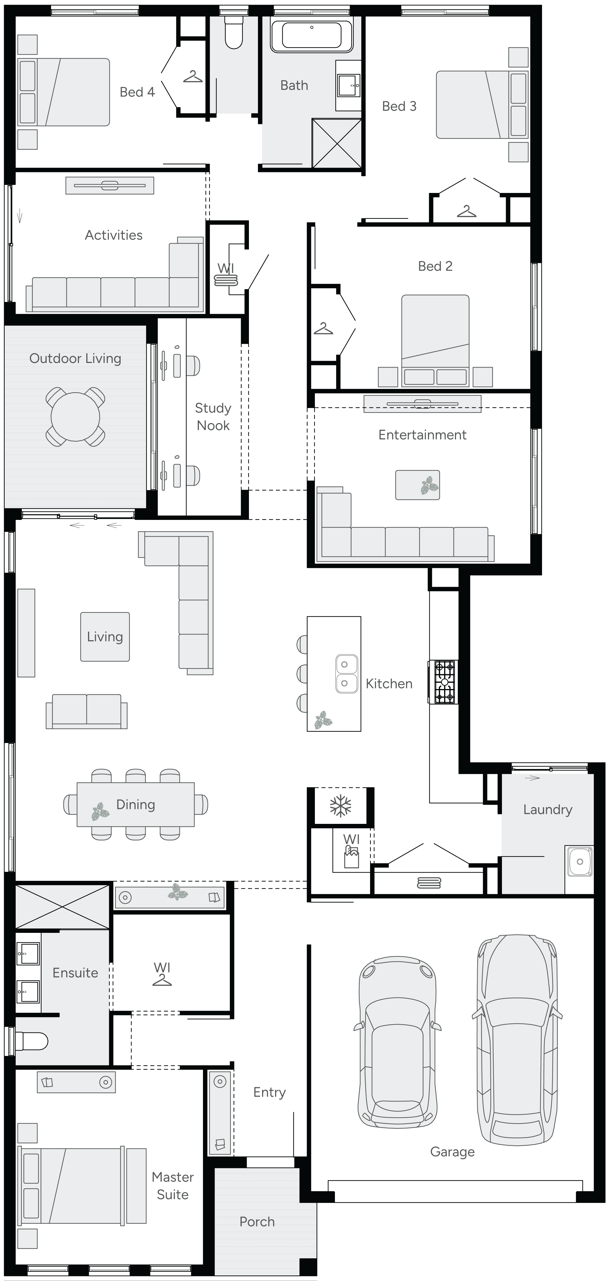 Gemma 31 Single Storey House Floor Plan