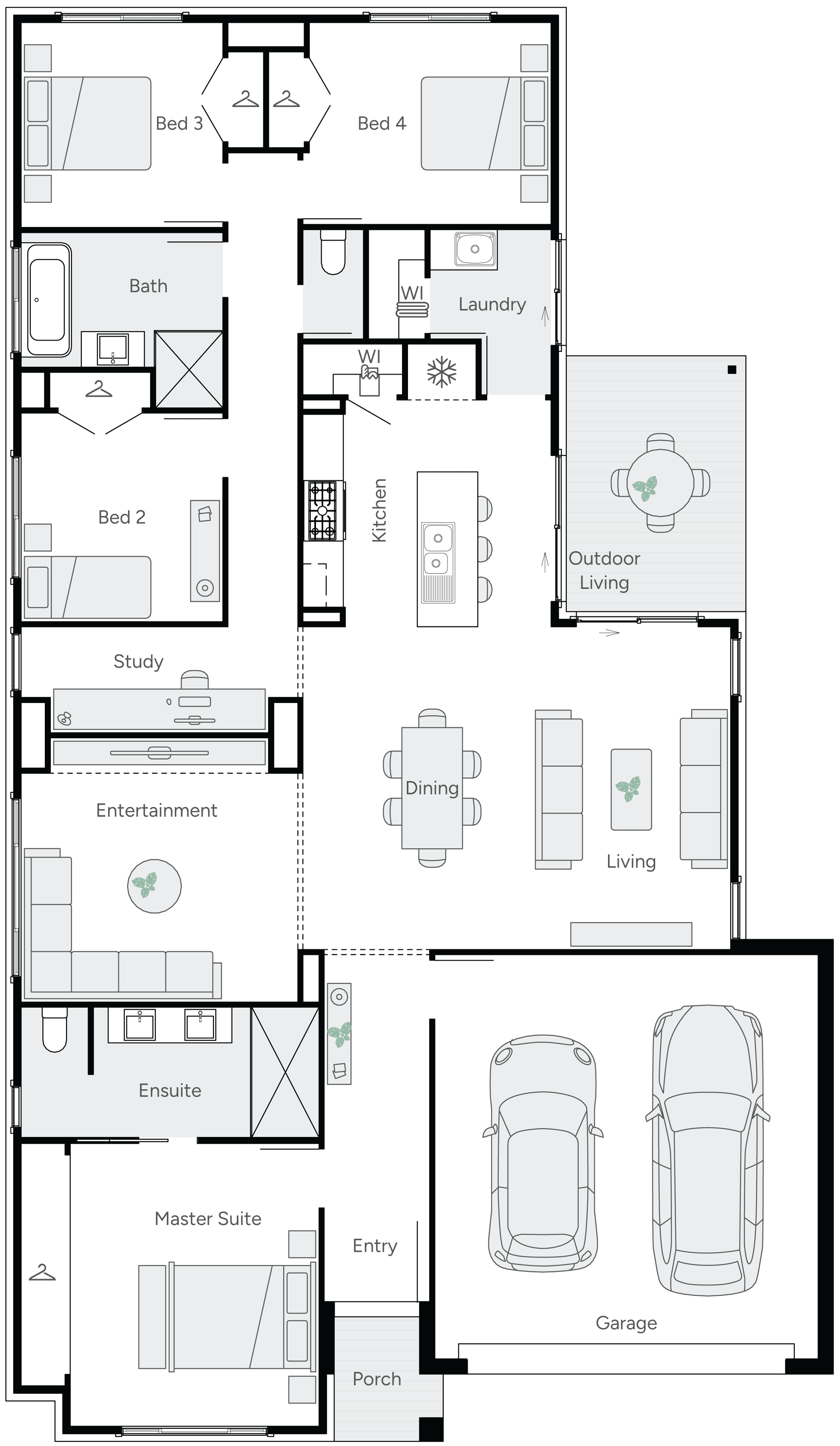 Wave 24 Single Storey House Plan