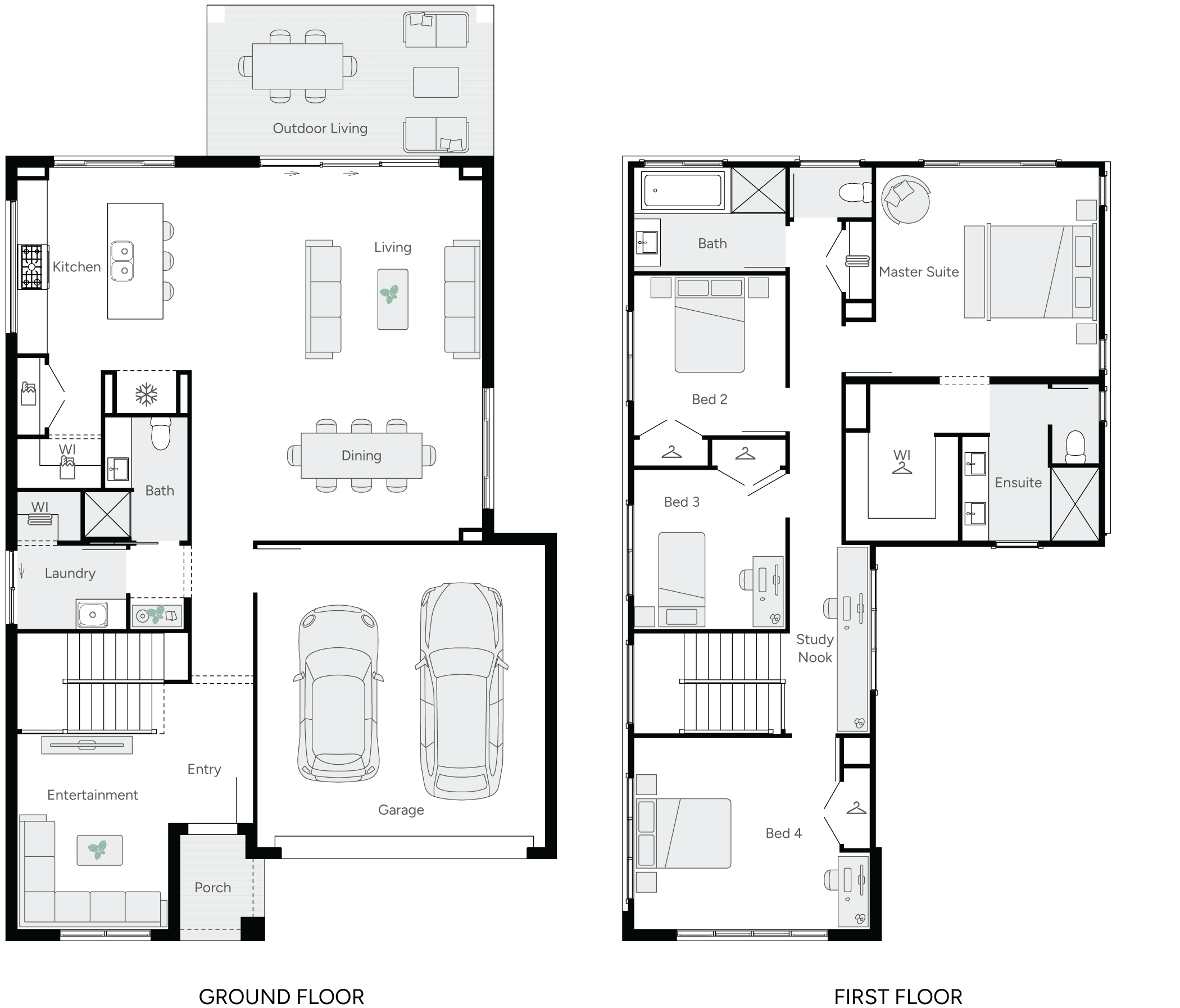 Grayson 30 Double Storey House Floor Plan