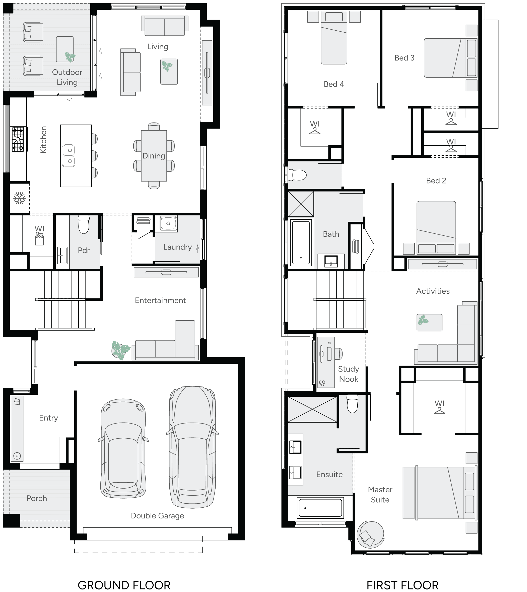 Harper 29 Double Storey House Floor Plan