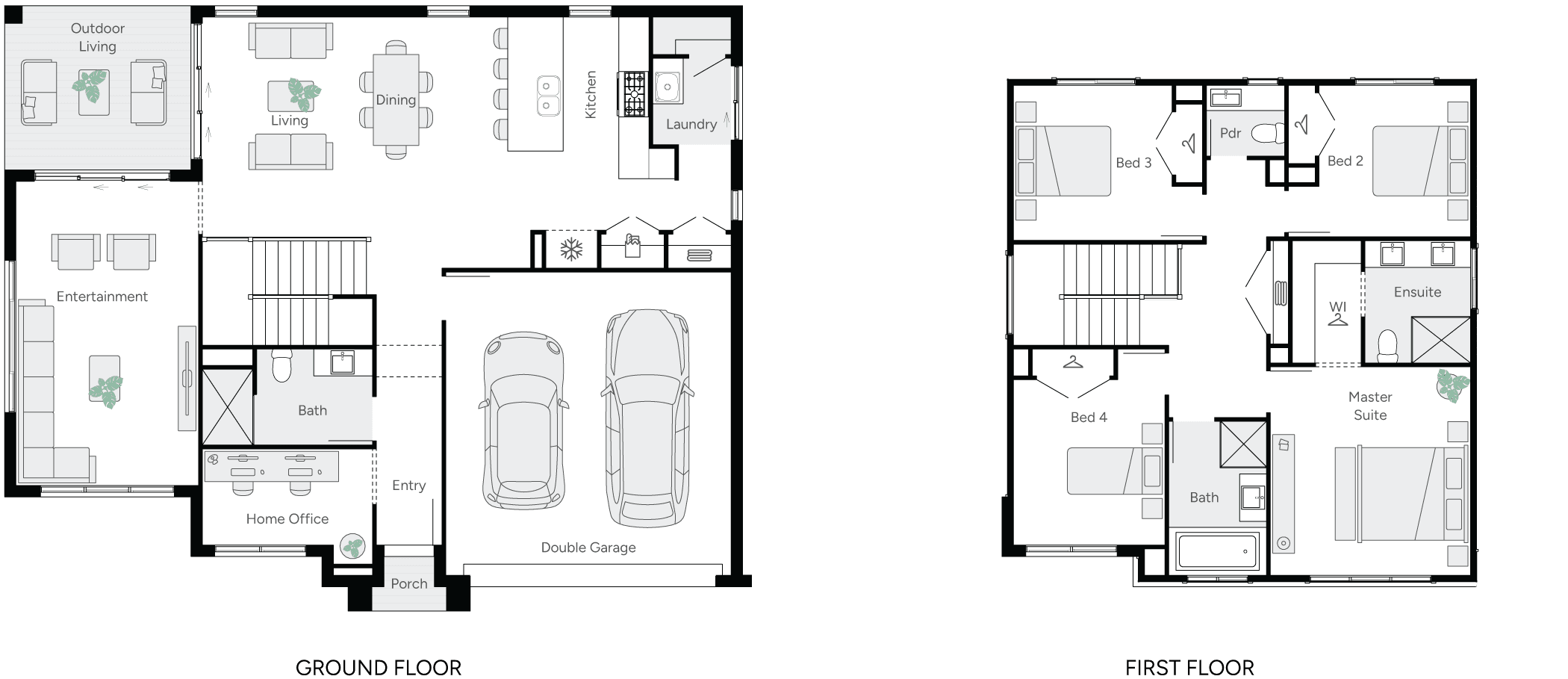 Rayven 27 Double Storey House Floor Plan