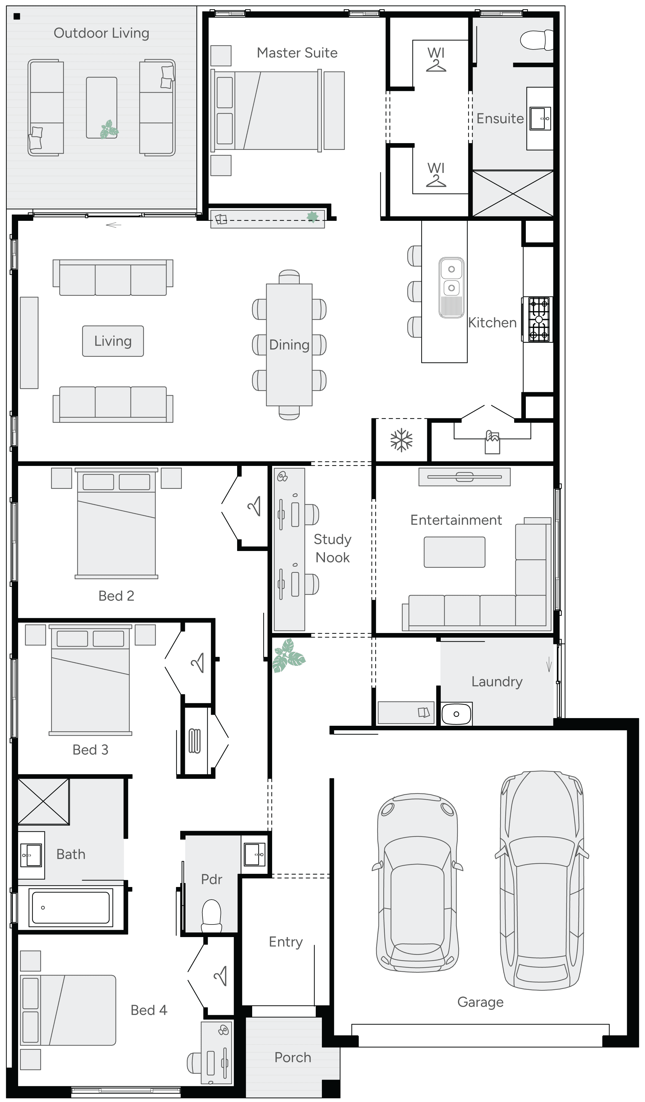 Journey 26 Single Storey House Floor Plan