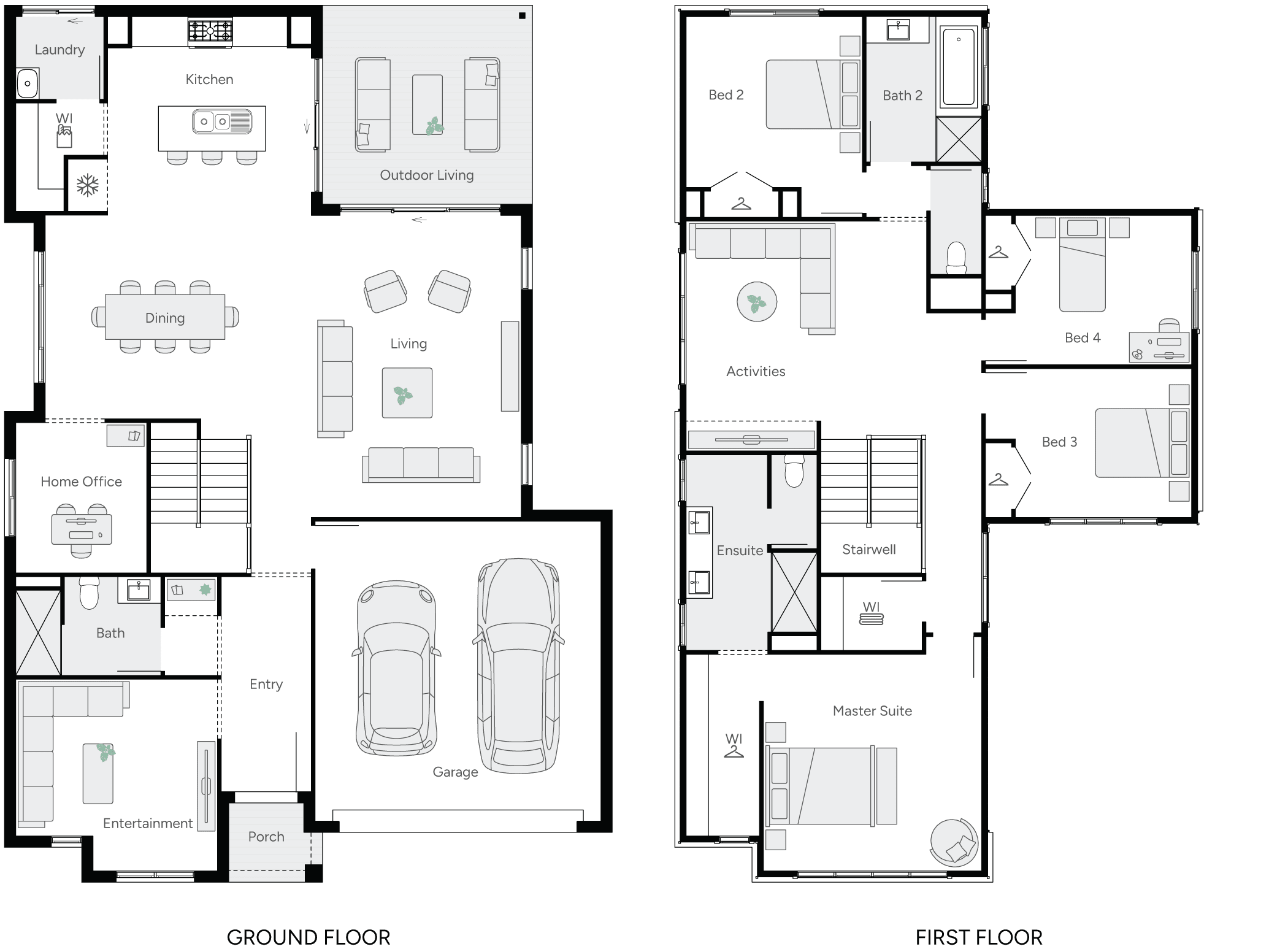 Joy 34 Double Storey House Floor Plan