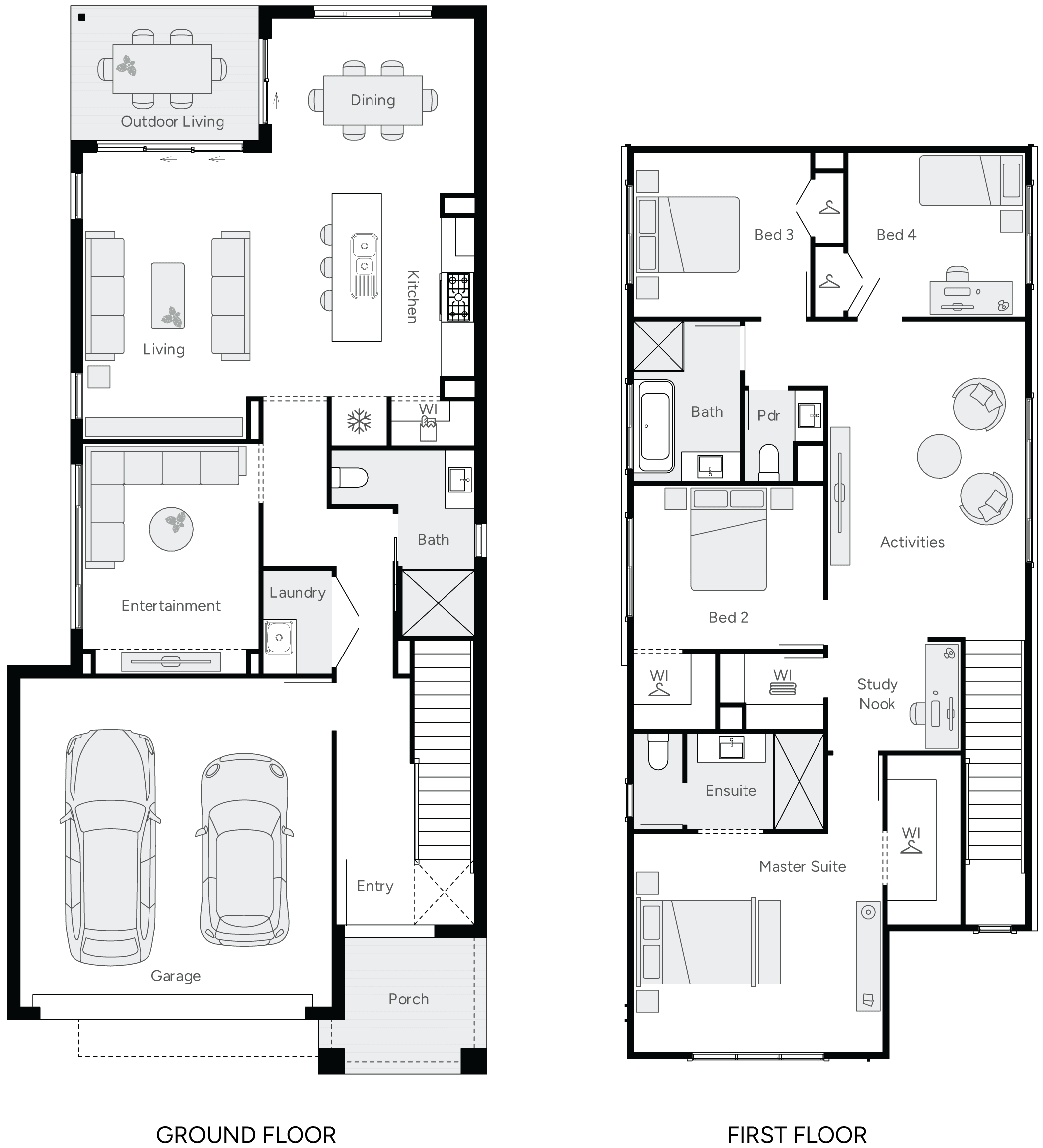 Lake 29 Double Storey House Floor Plan