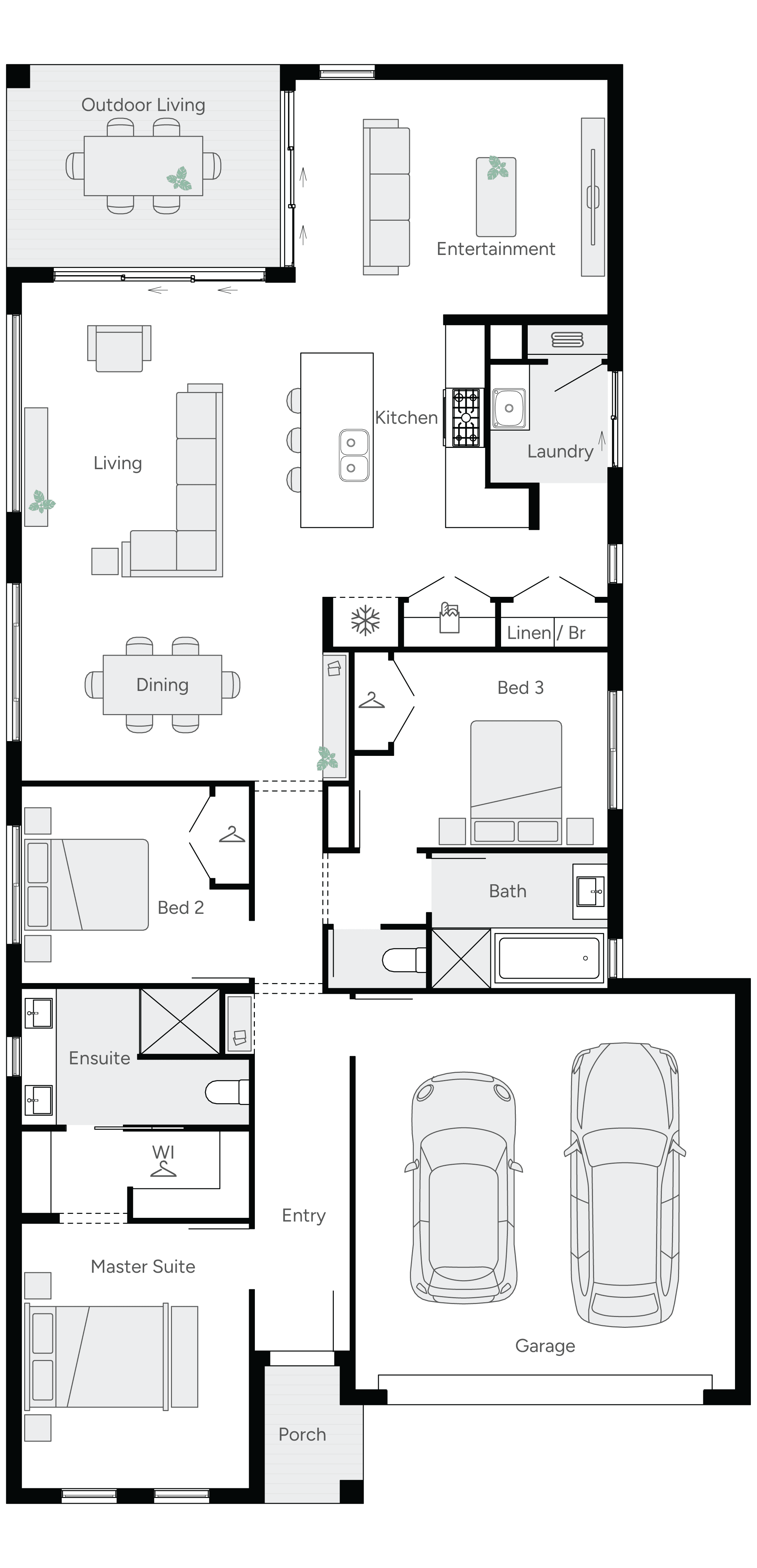 Lentara 23 Single Storey House Floor Plan