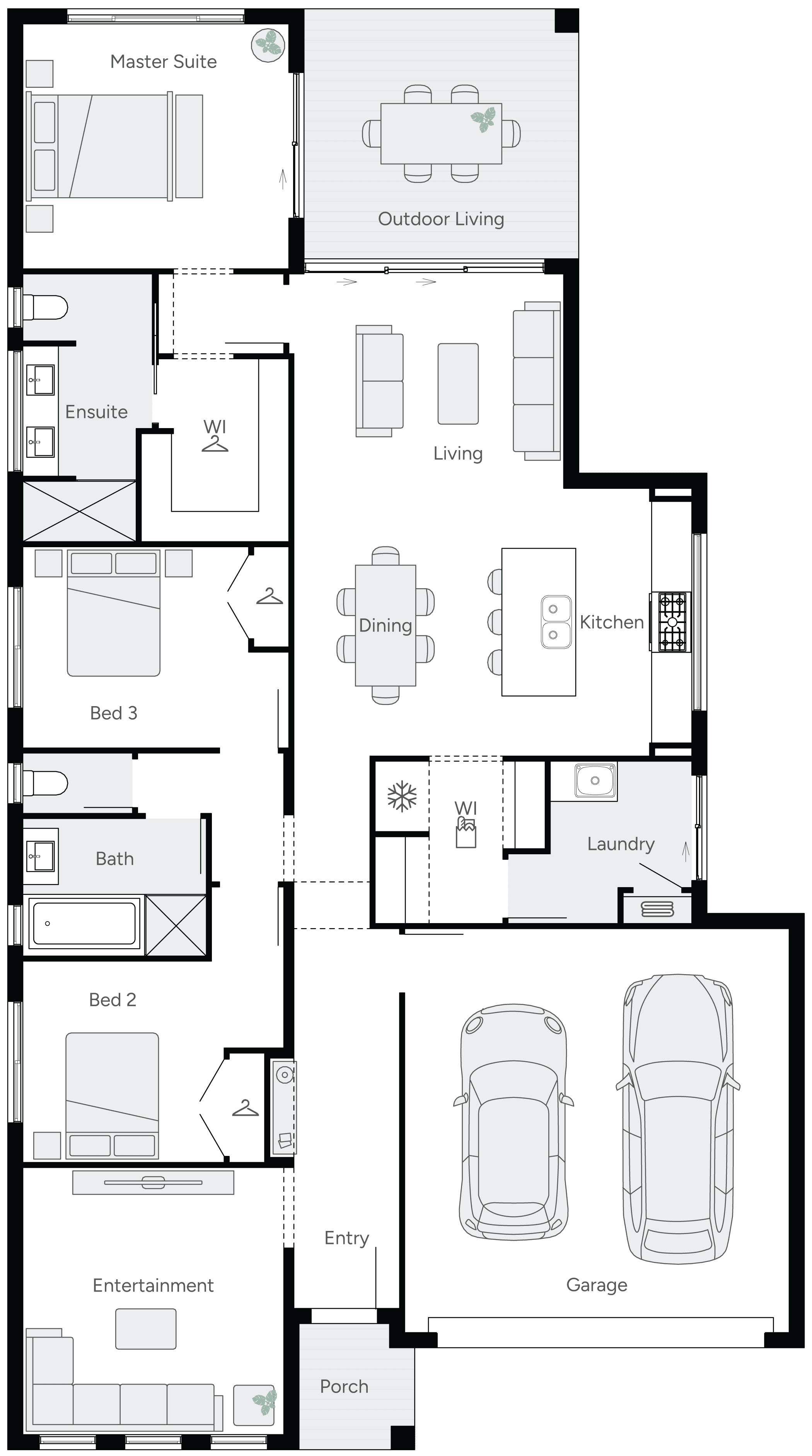 Lola 23 Single Storey House Floor Plan