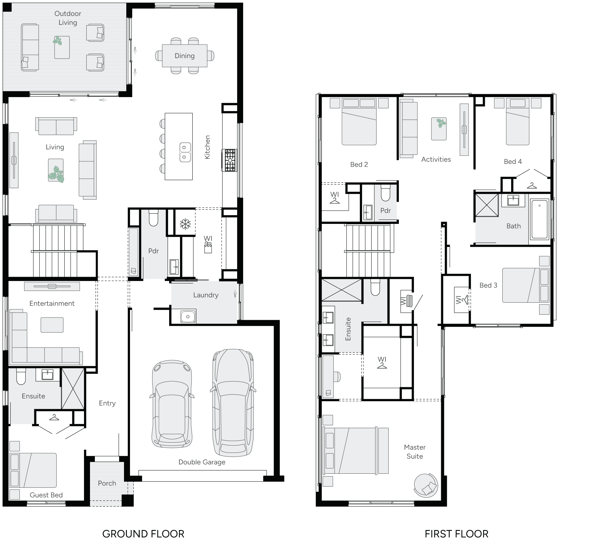 Lotus 35 Double Storey House Floor Plan