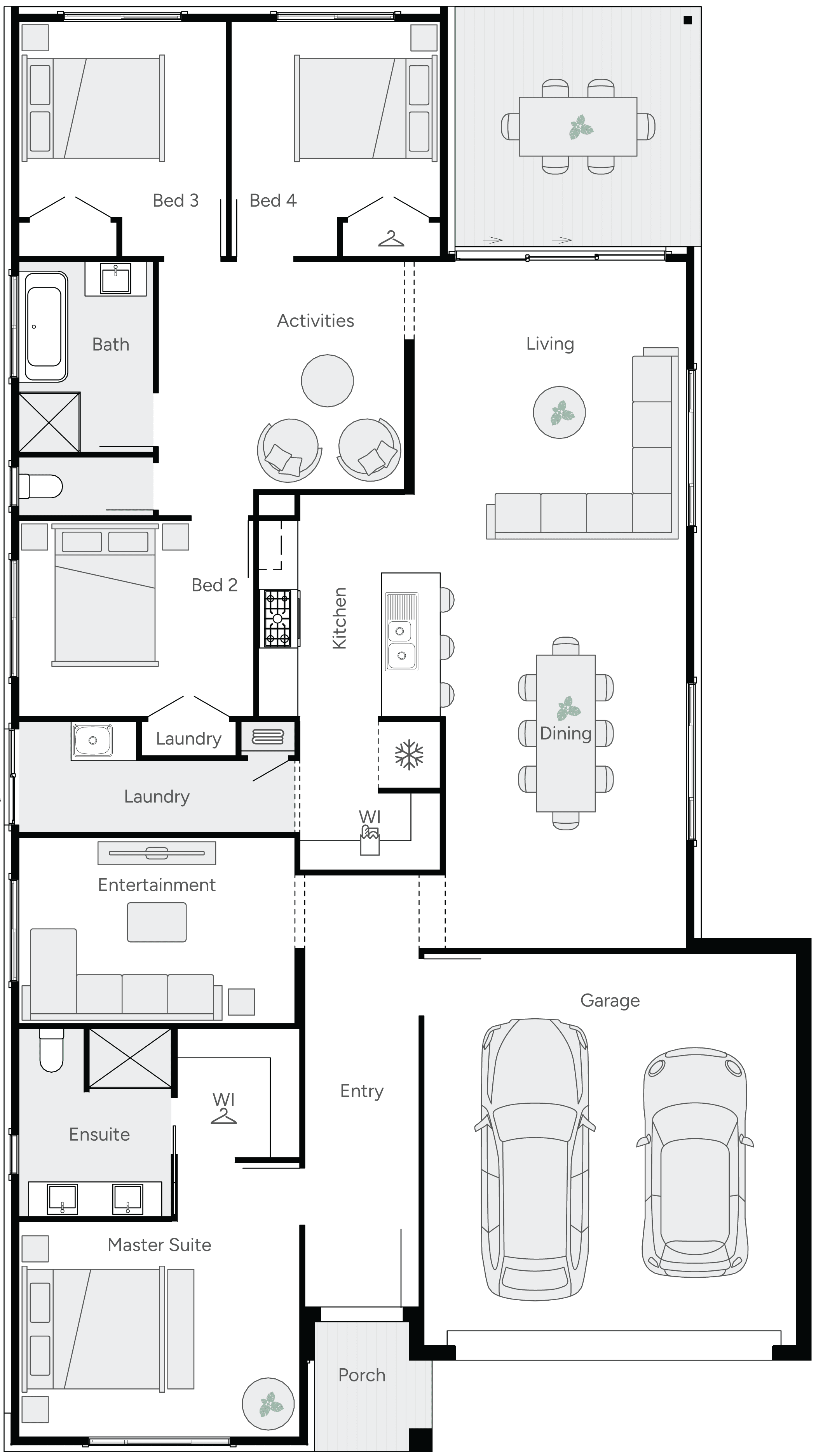 Maple 26 Single Storey House Floor Plan