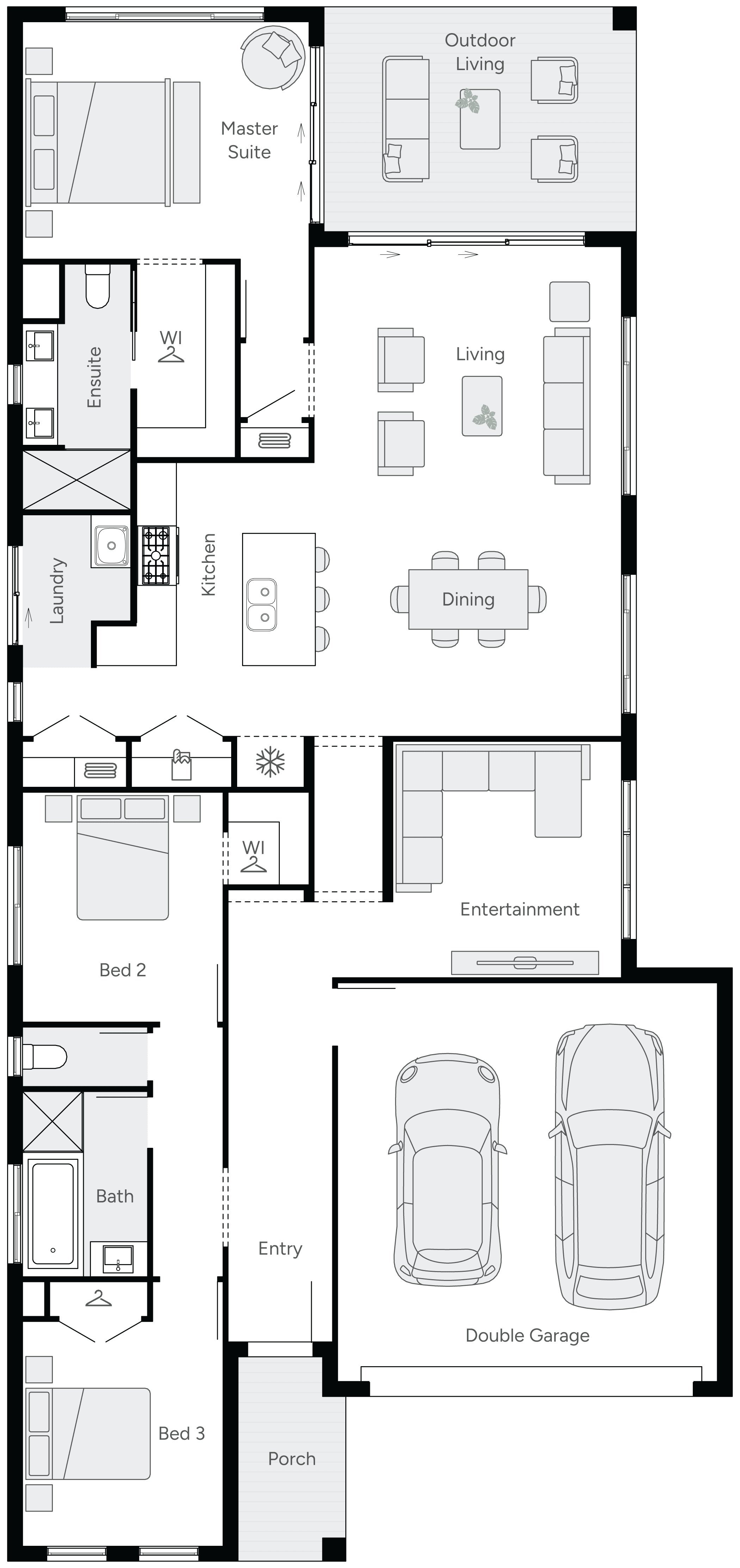 Melody 24 Single Storey House Floor Plan