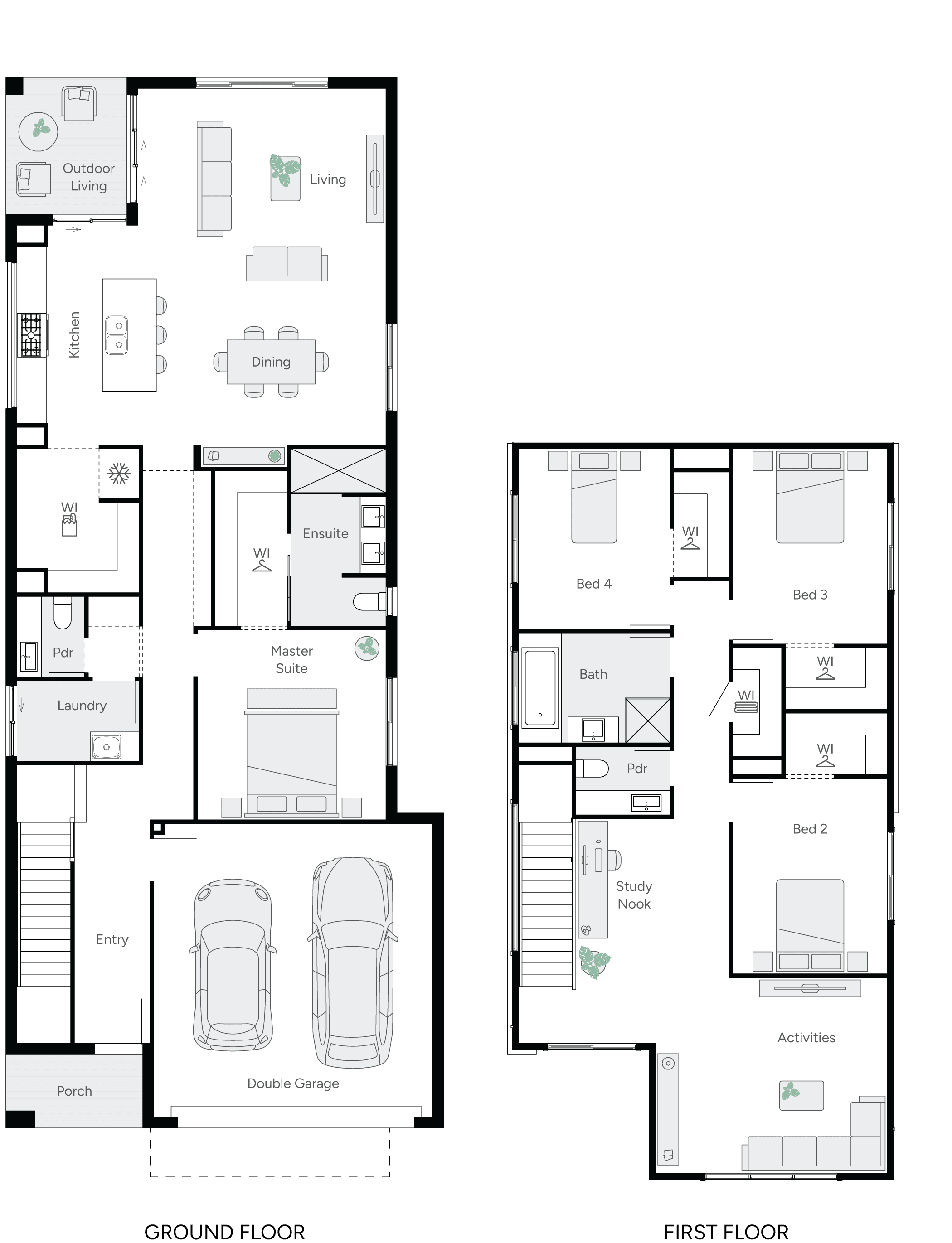 Memphis 31 Double Storey House Floor Plan