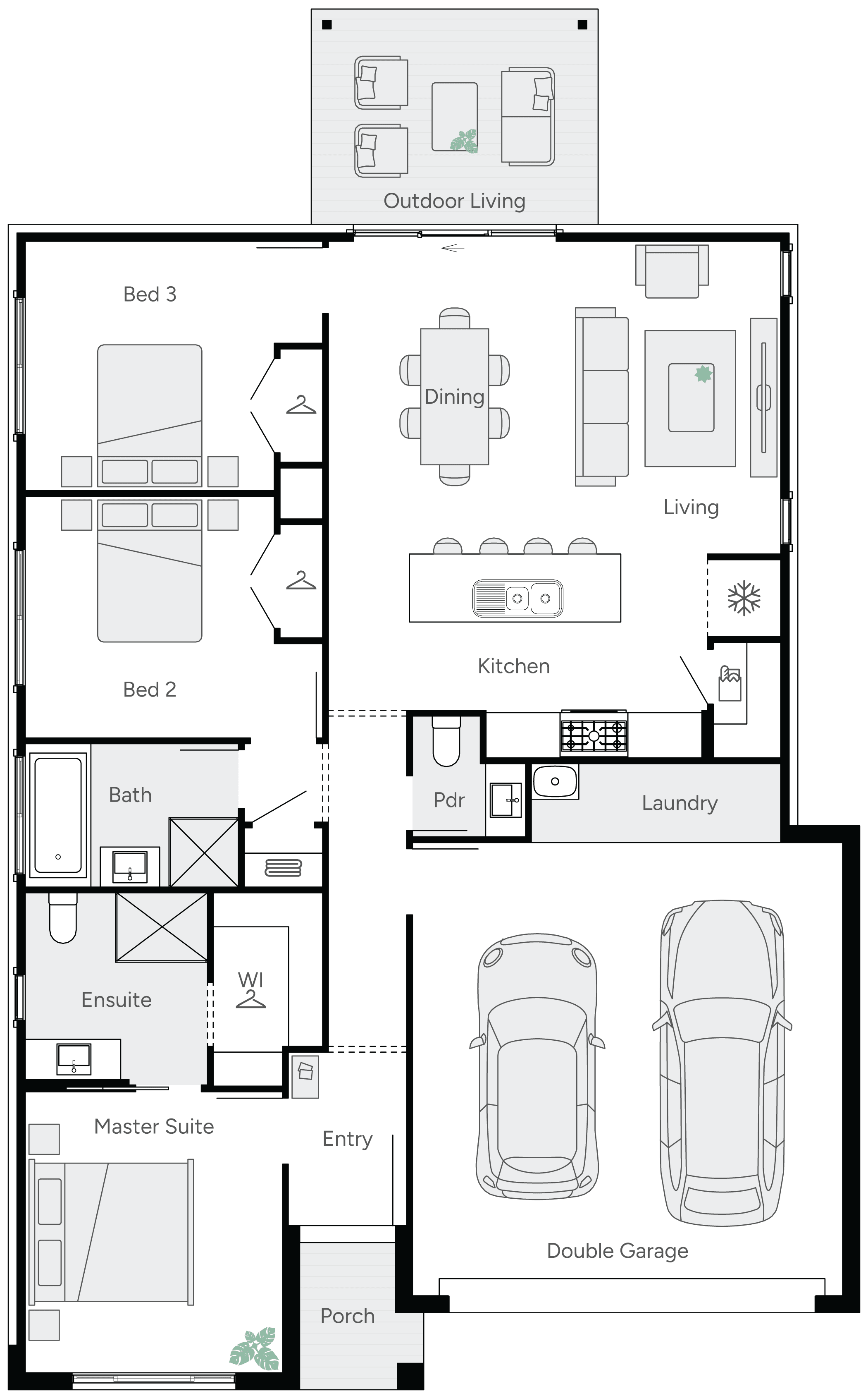 Miracle 19 Single Storey House Floor Plan