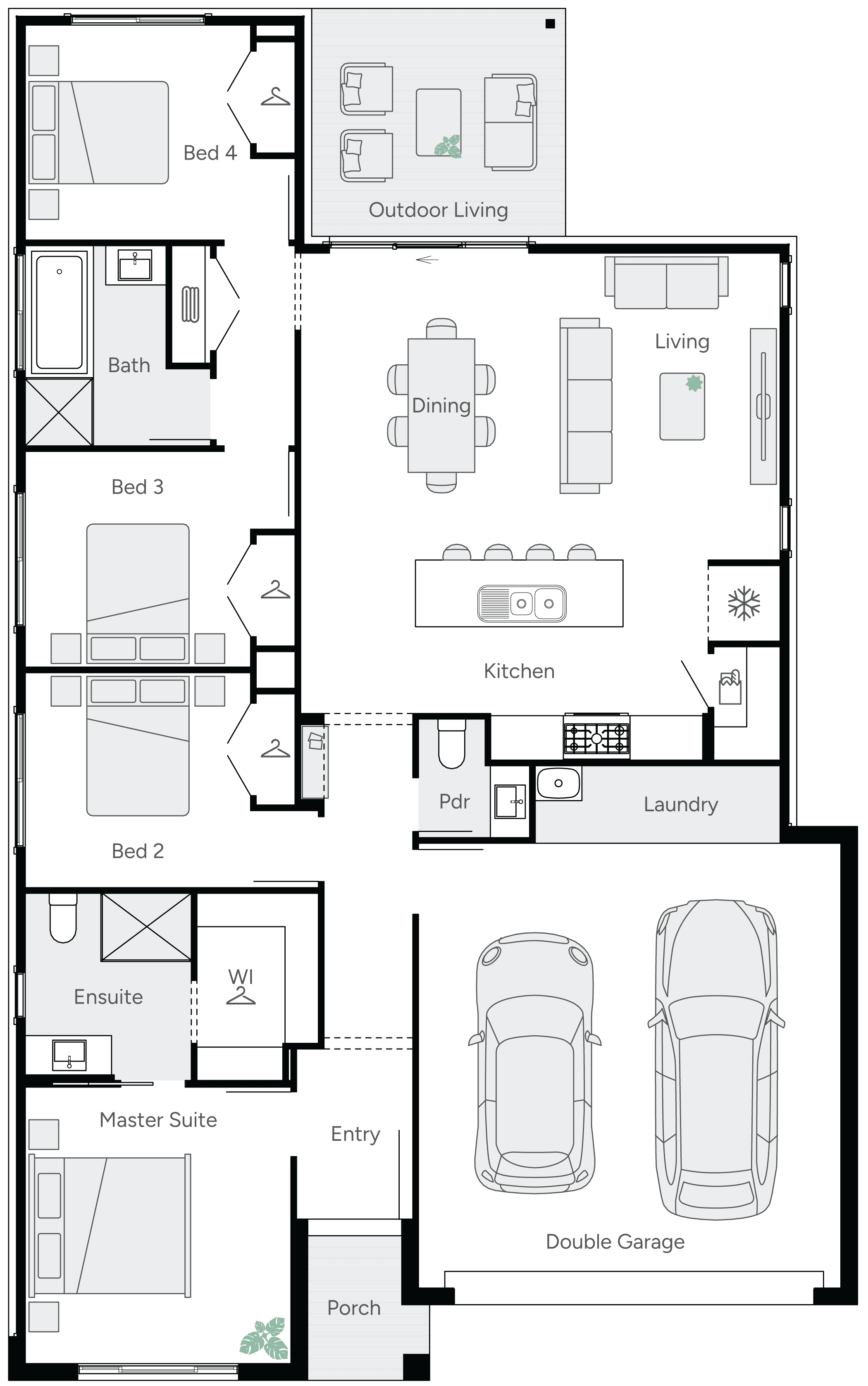 Miracle 20 Single Storey House Floor Plan