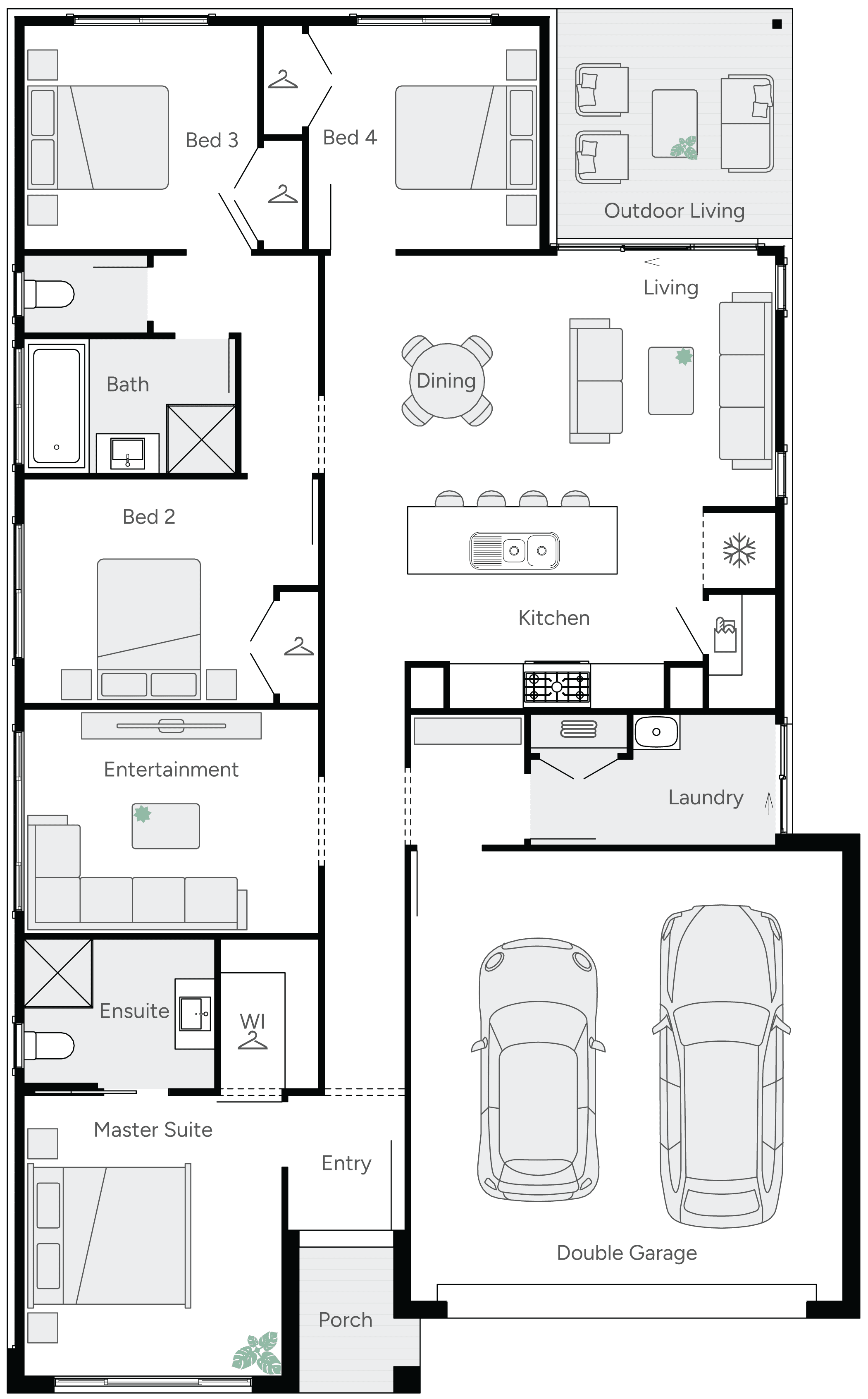 Miracle 21 Single Storey House Floor Plan