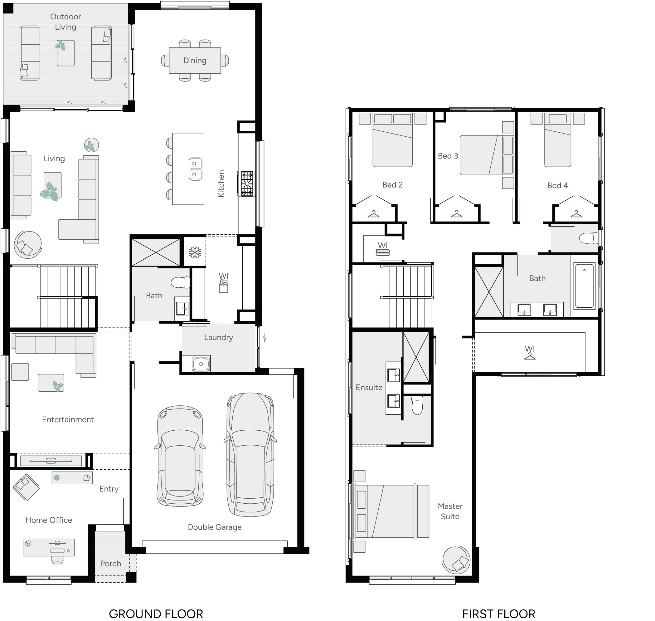 Monterey 32 Double Storey House Floor Plans