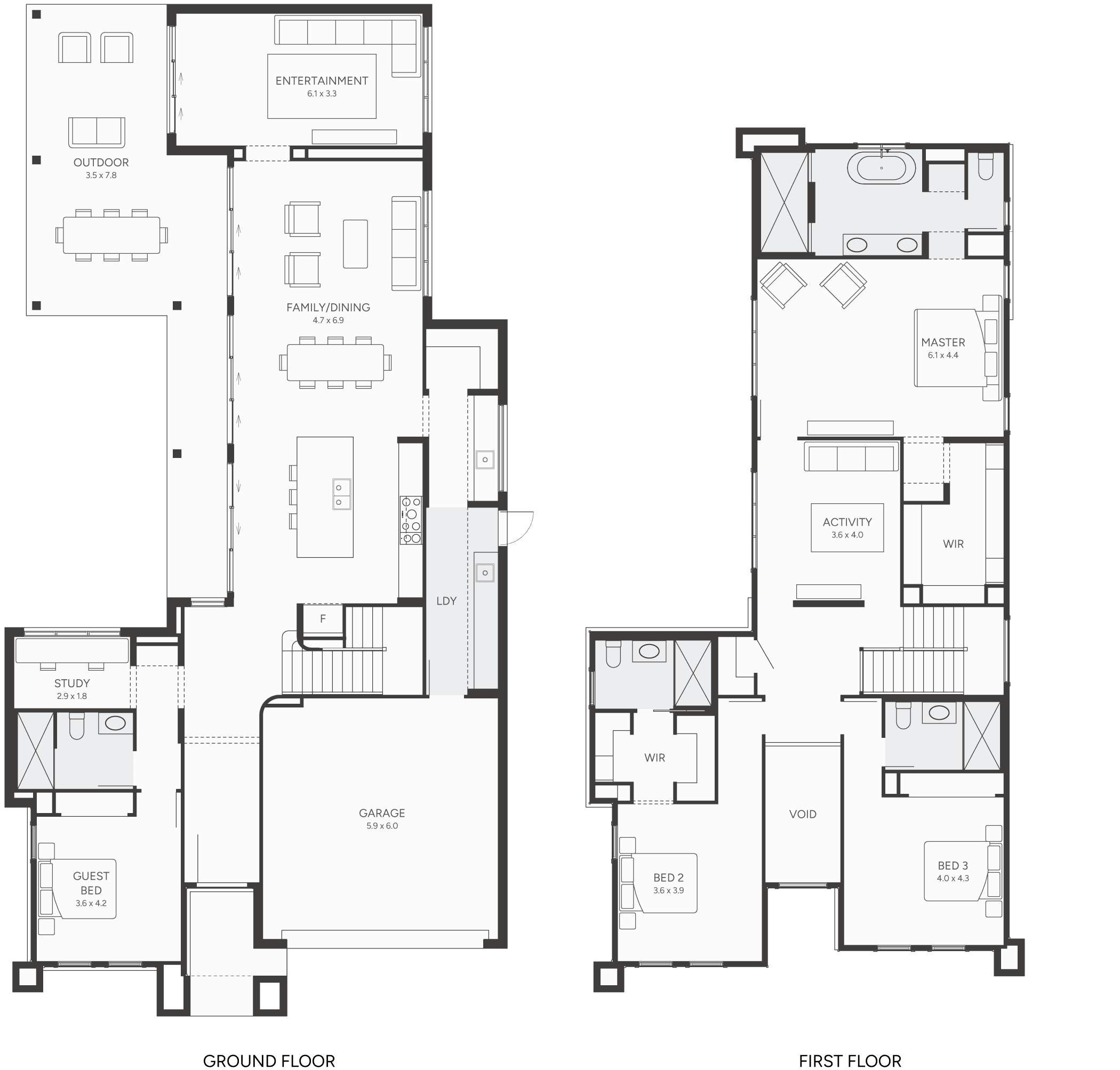 BLK 43A Double Storey House Design Floor Plan