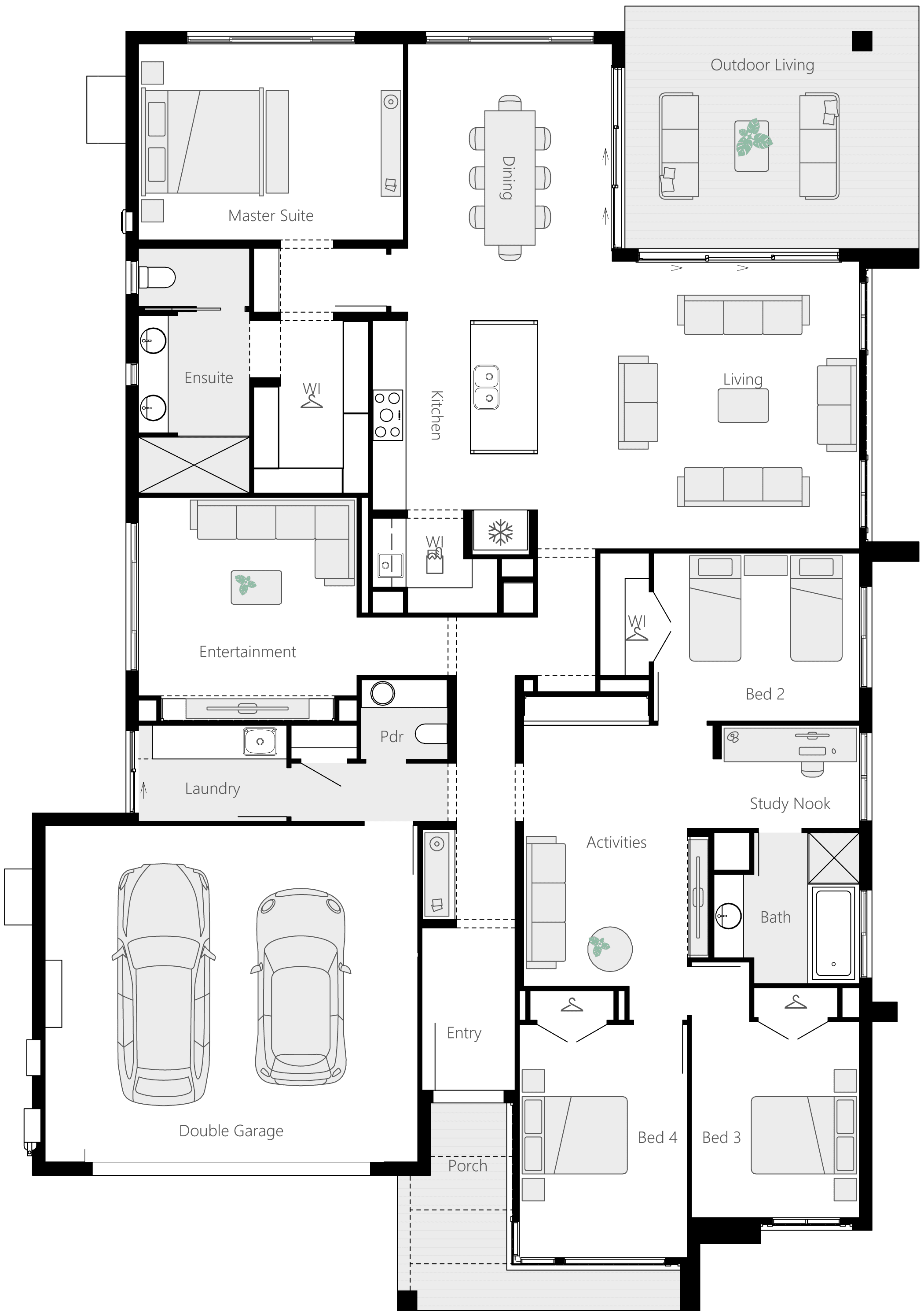 San Marino 31 Single Storey House Floor Plan - On Display