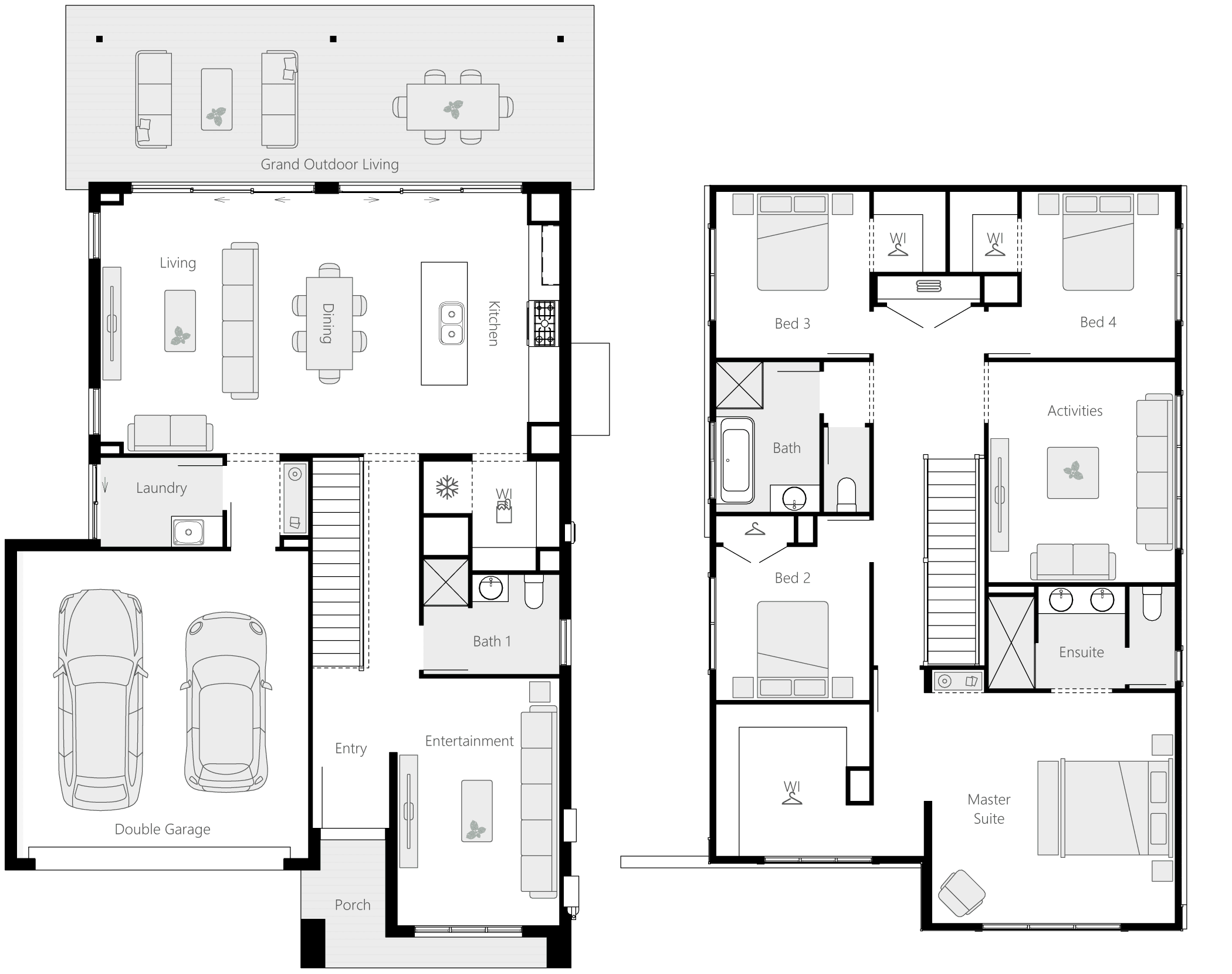 Vera 31 Double Storey House Design Floorplan - On Display