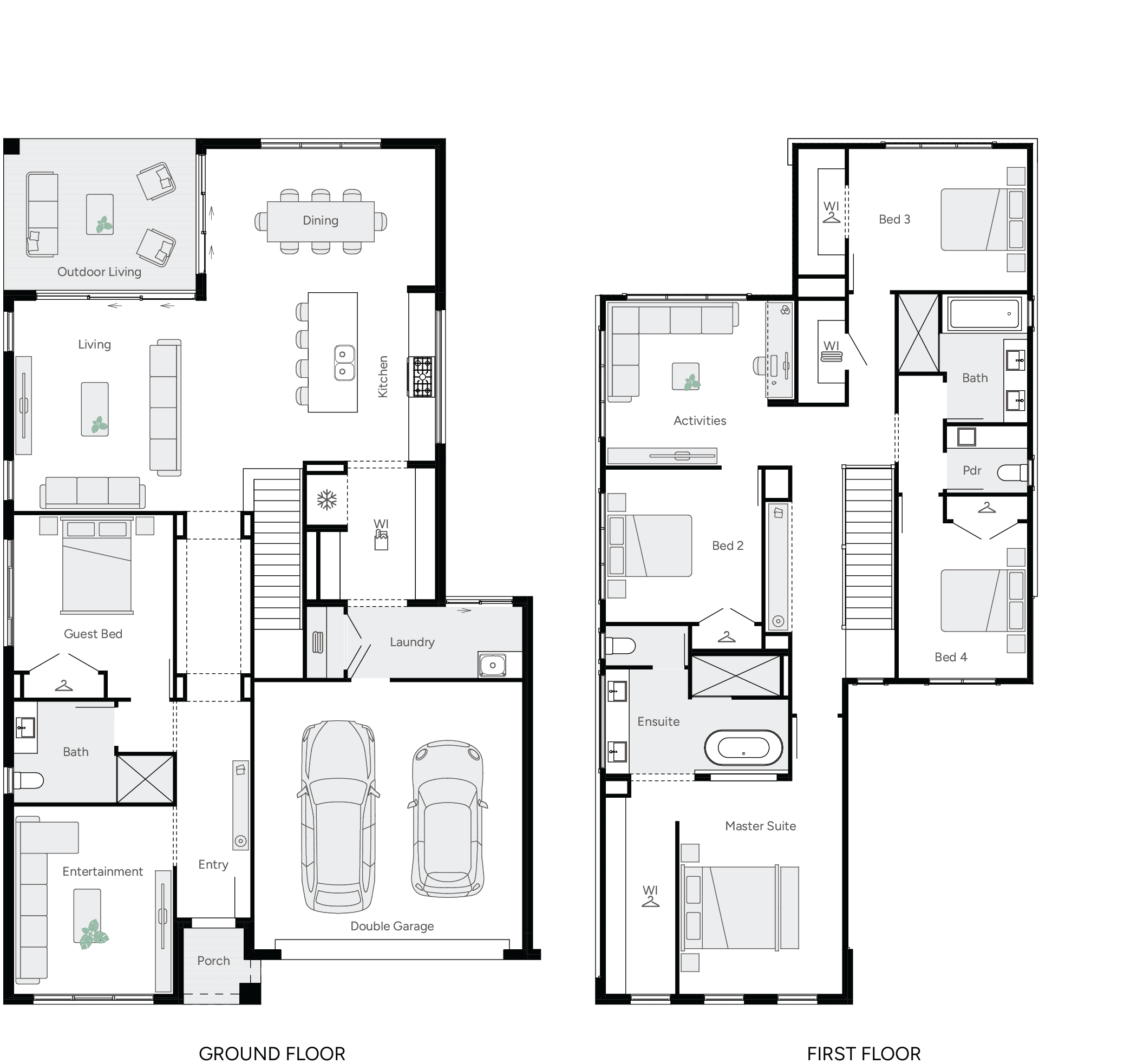 Aria 37 Double Storey House Floor Plan