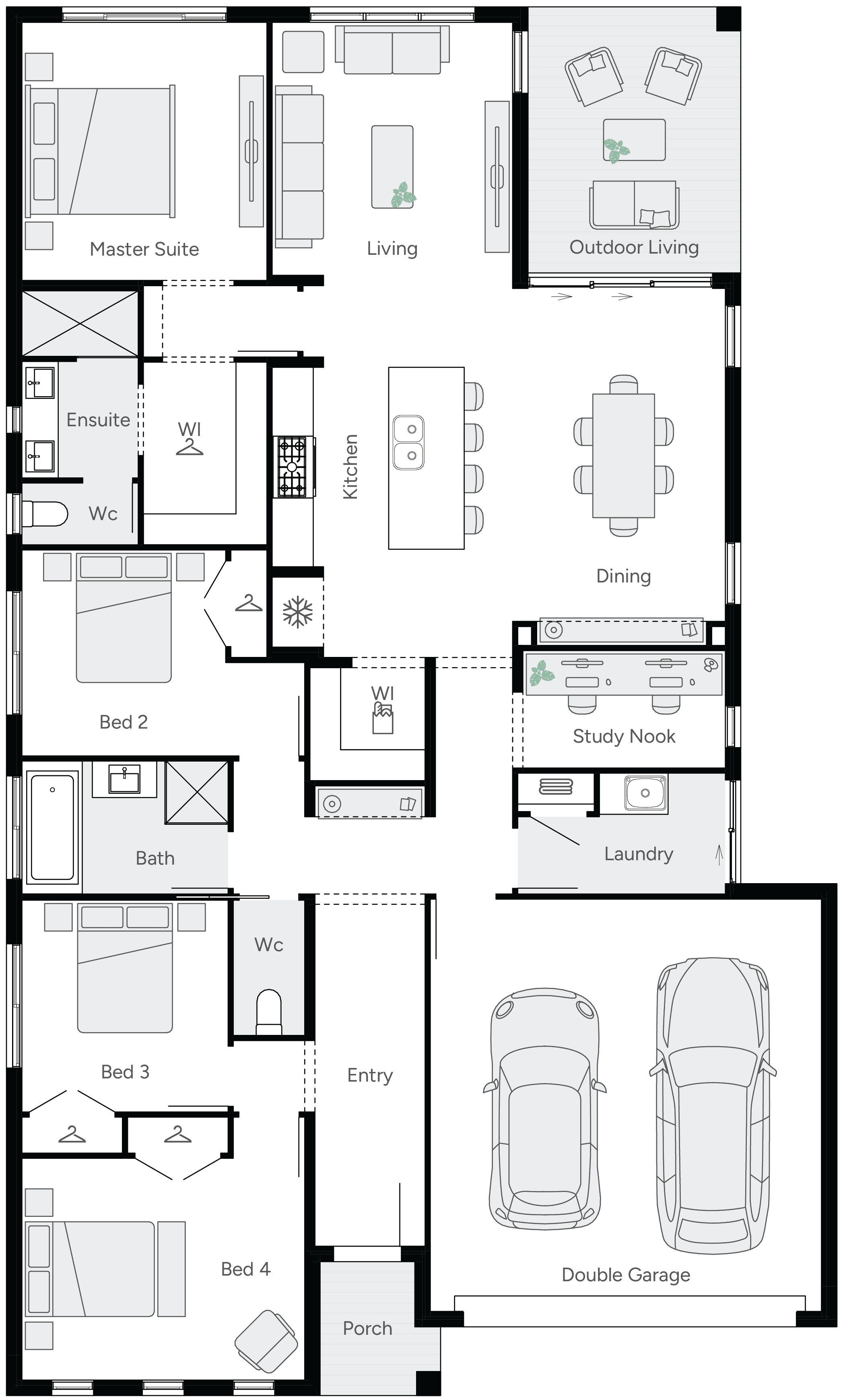 Evie 24 Single Storey House Floor Plan