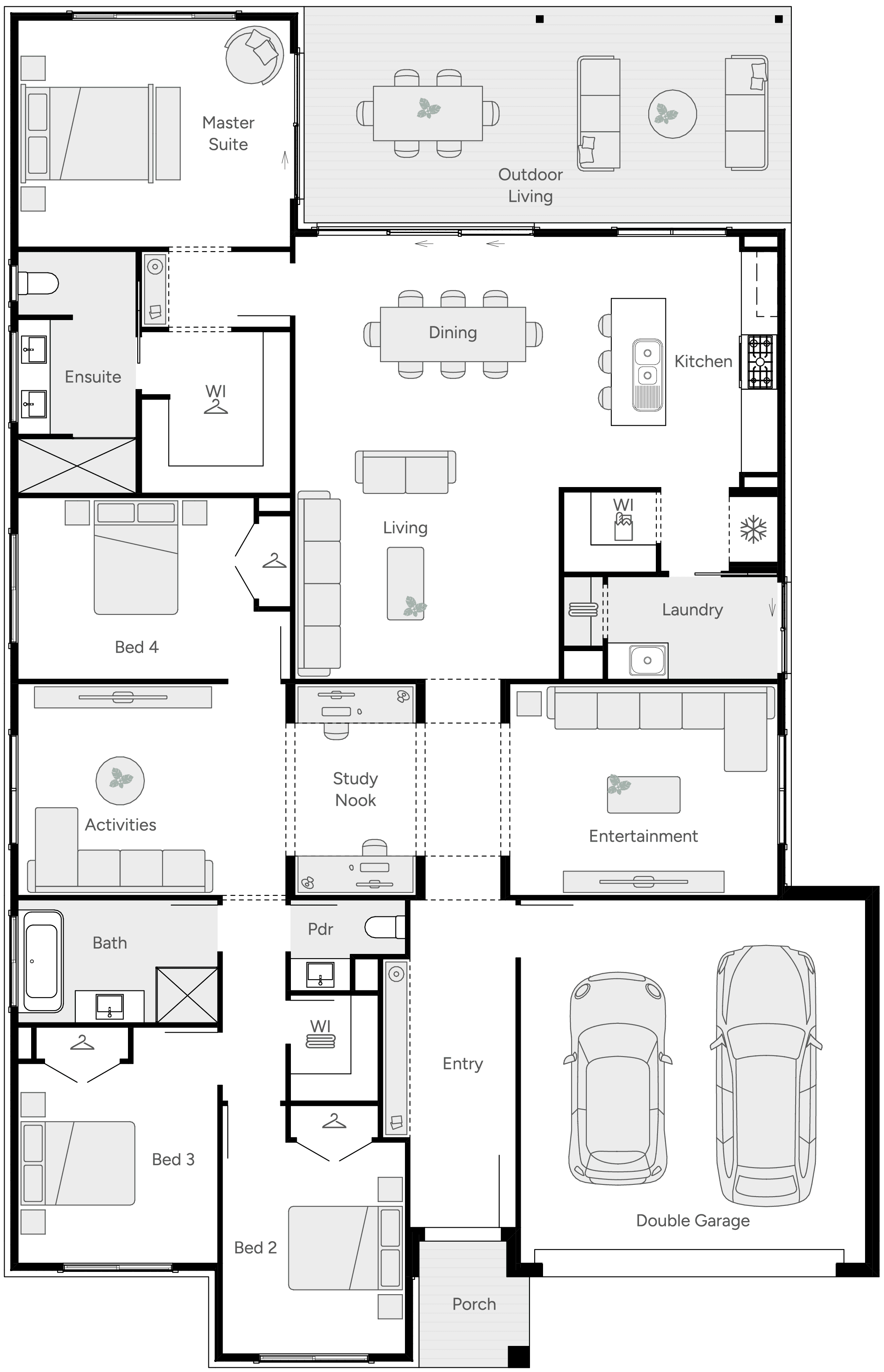 River 31 Single Storey House Floor Plan
