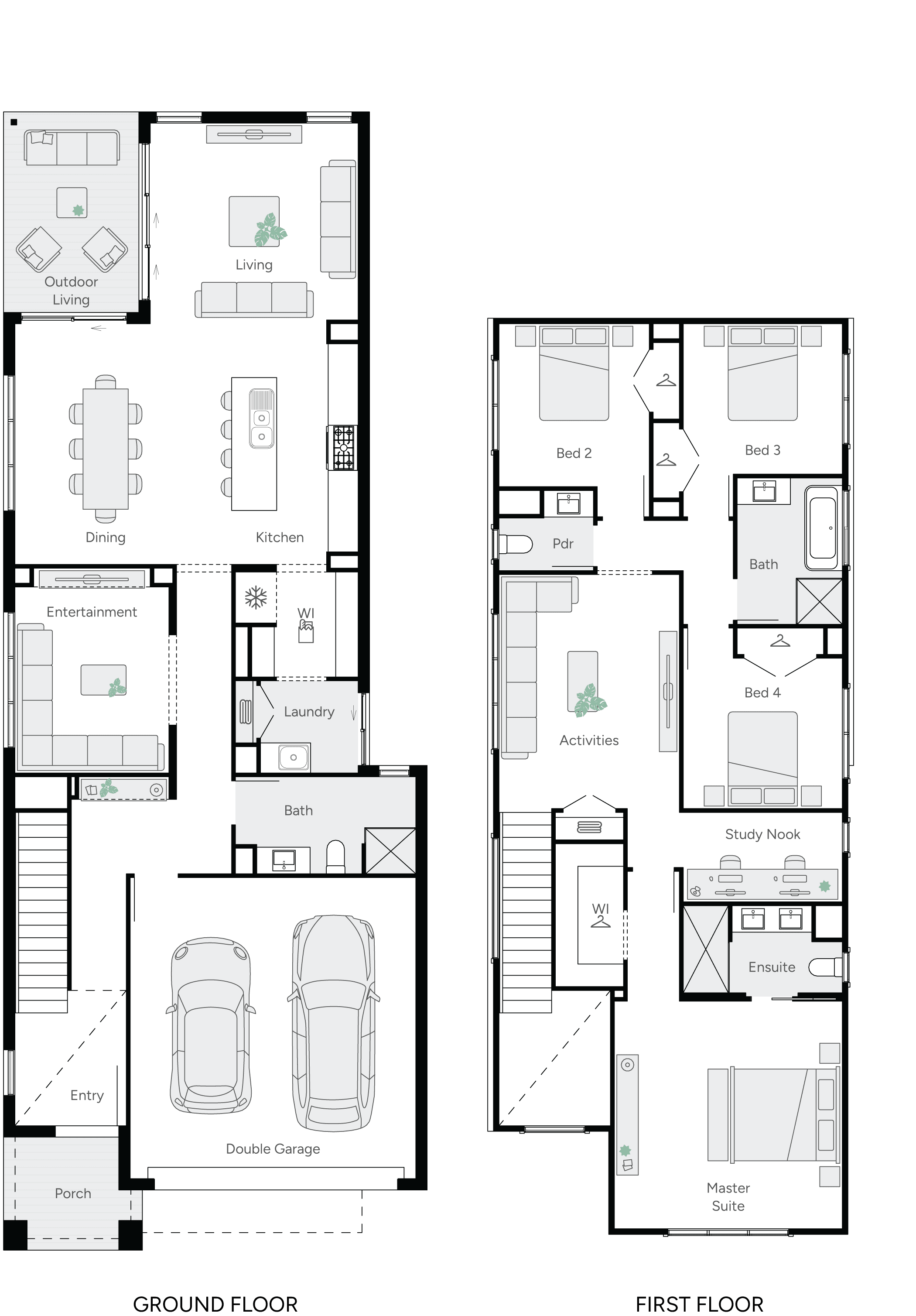 Ashford 32 Double Storey House Floor Plan