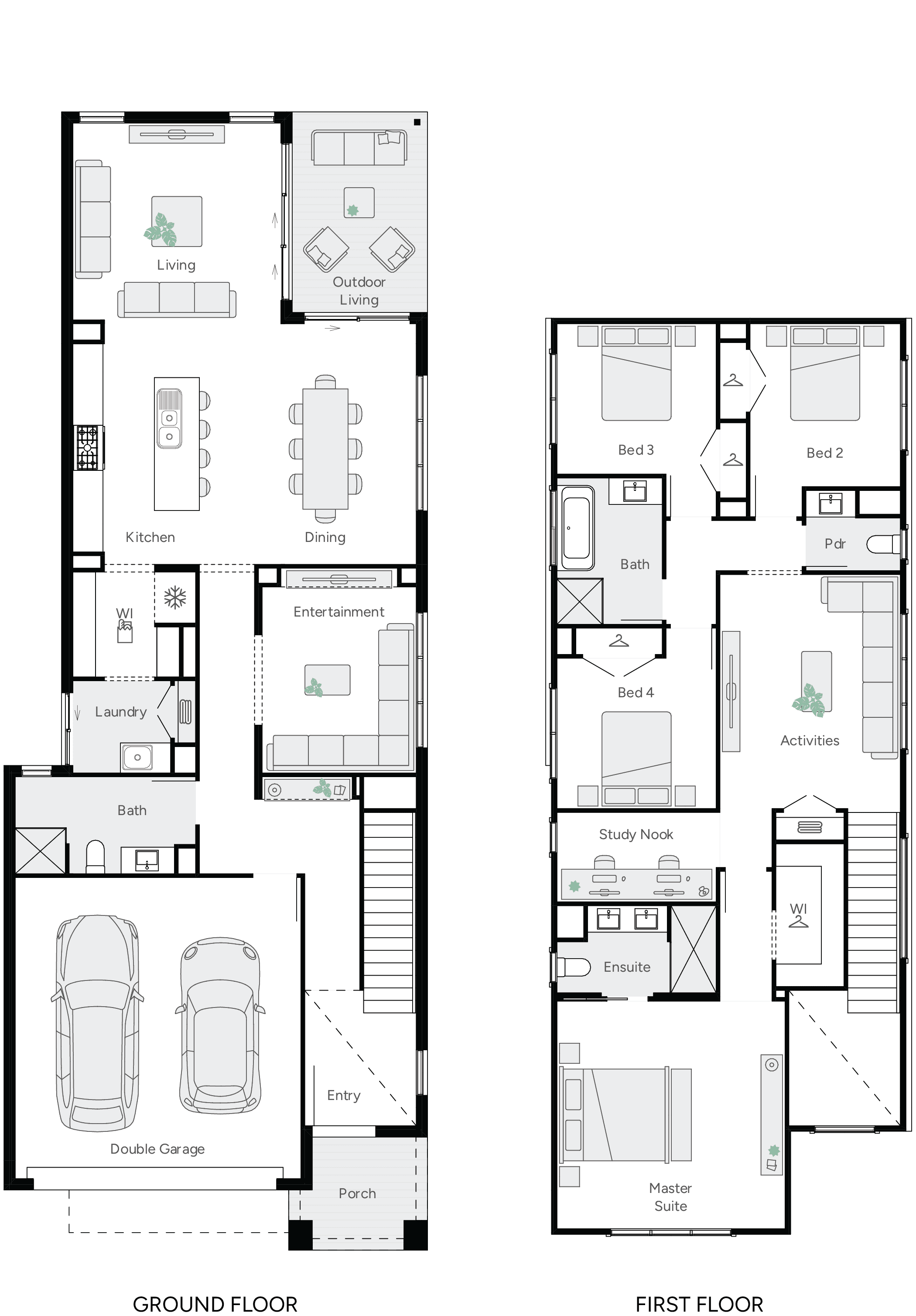 Ashford 32 Double Storey House Floor Plan