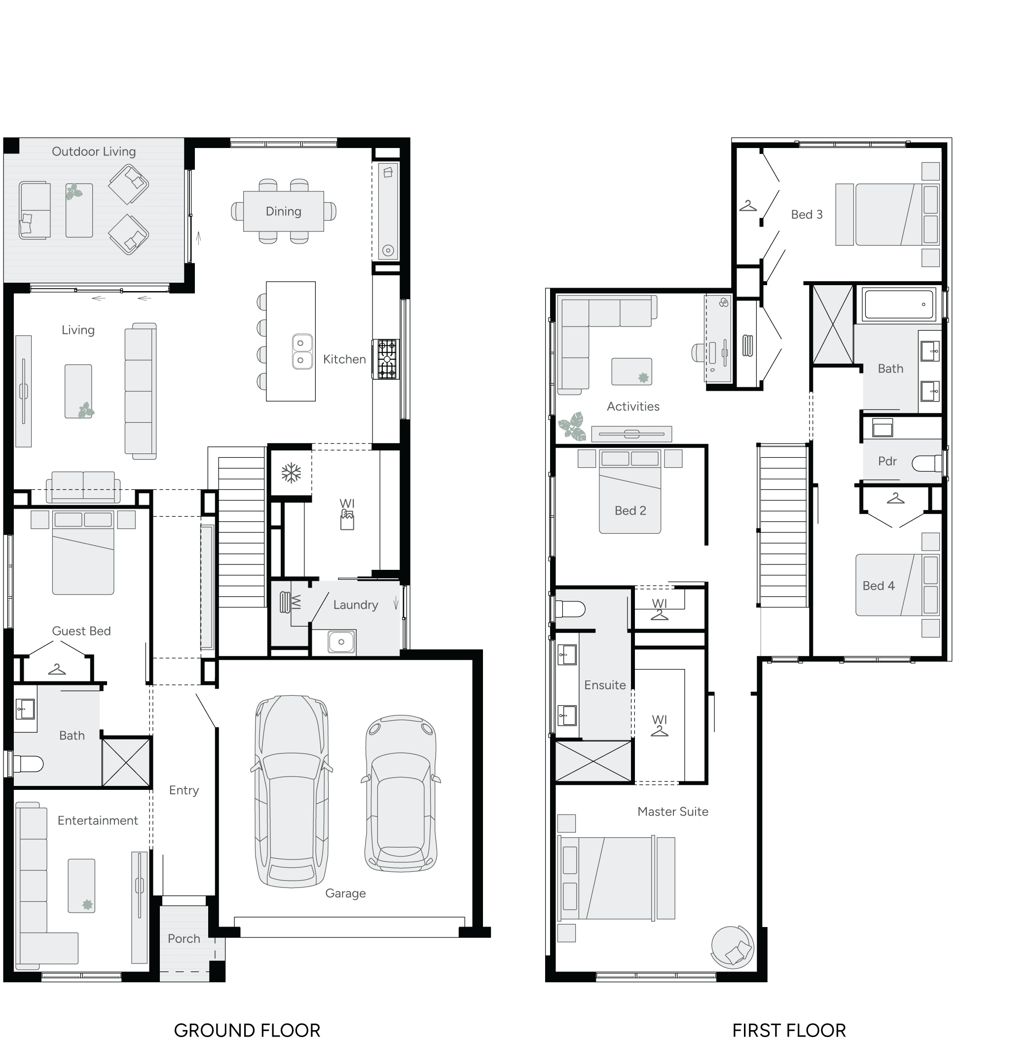 Aria 32 Double Storey House Floor Plan
