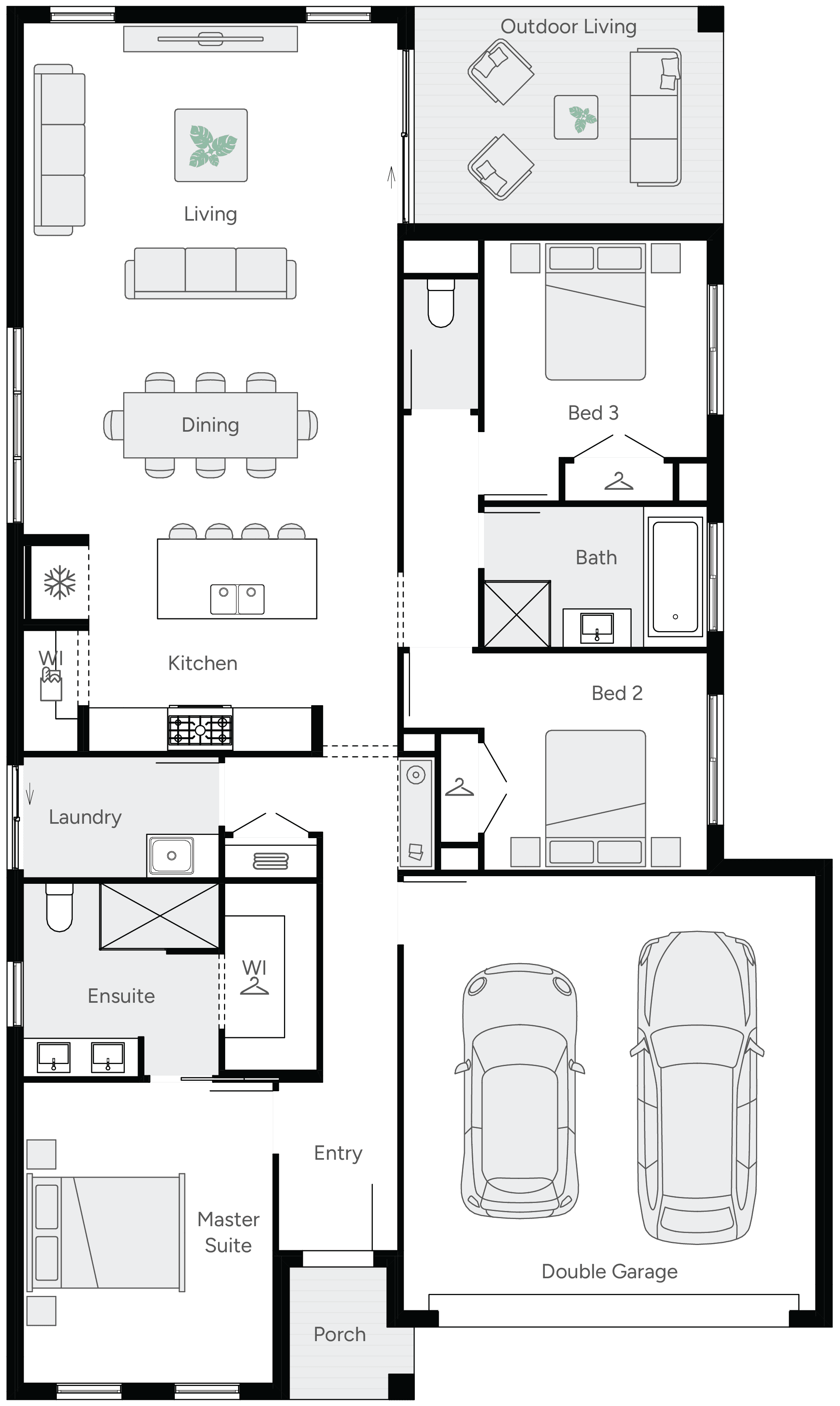 Jemimah 21 Single Storey House Floor Plan