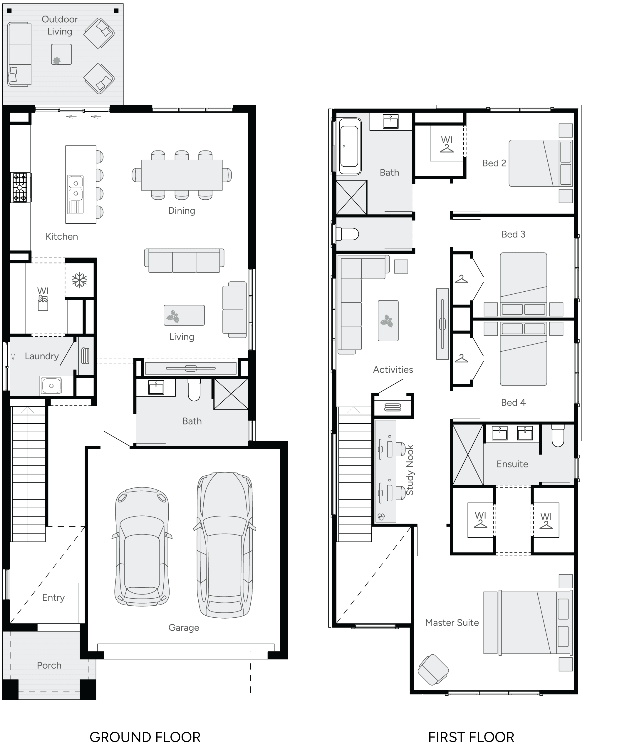 Ashford 28 Floorplan with LHS Garage