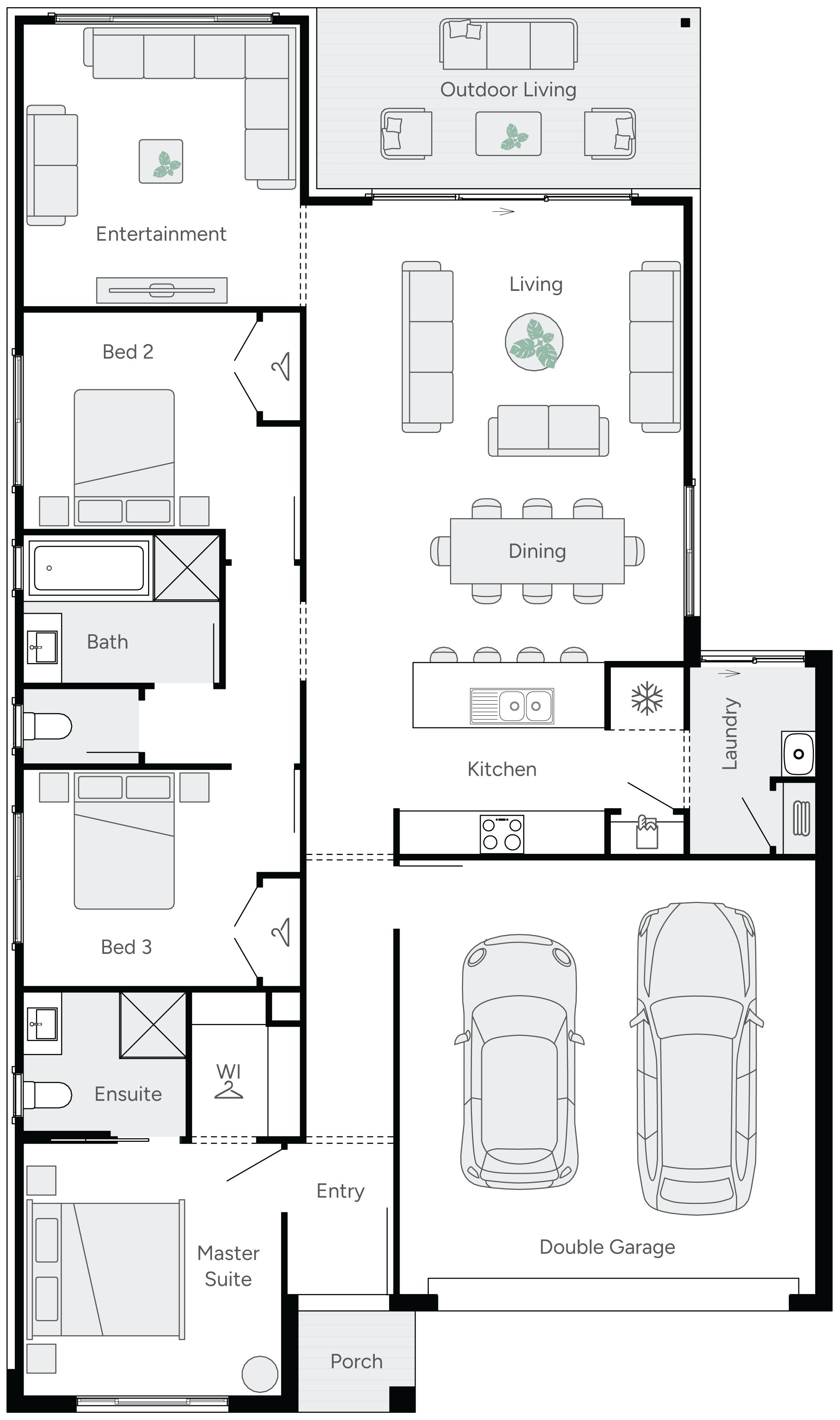 Blaze 21 Single Storey House Floor Plan
