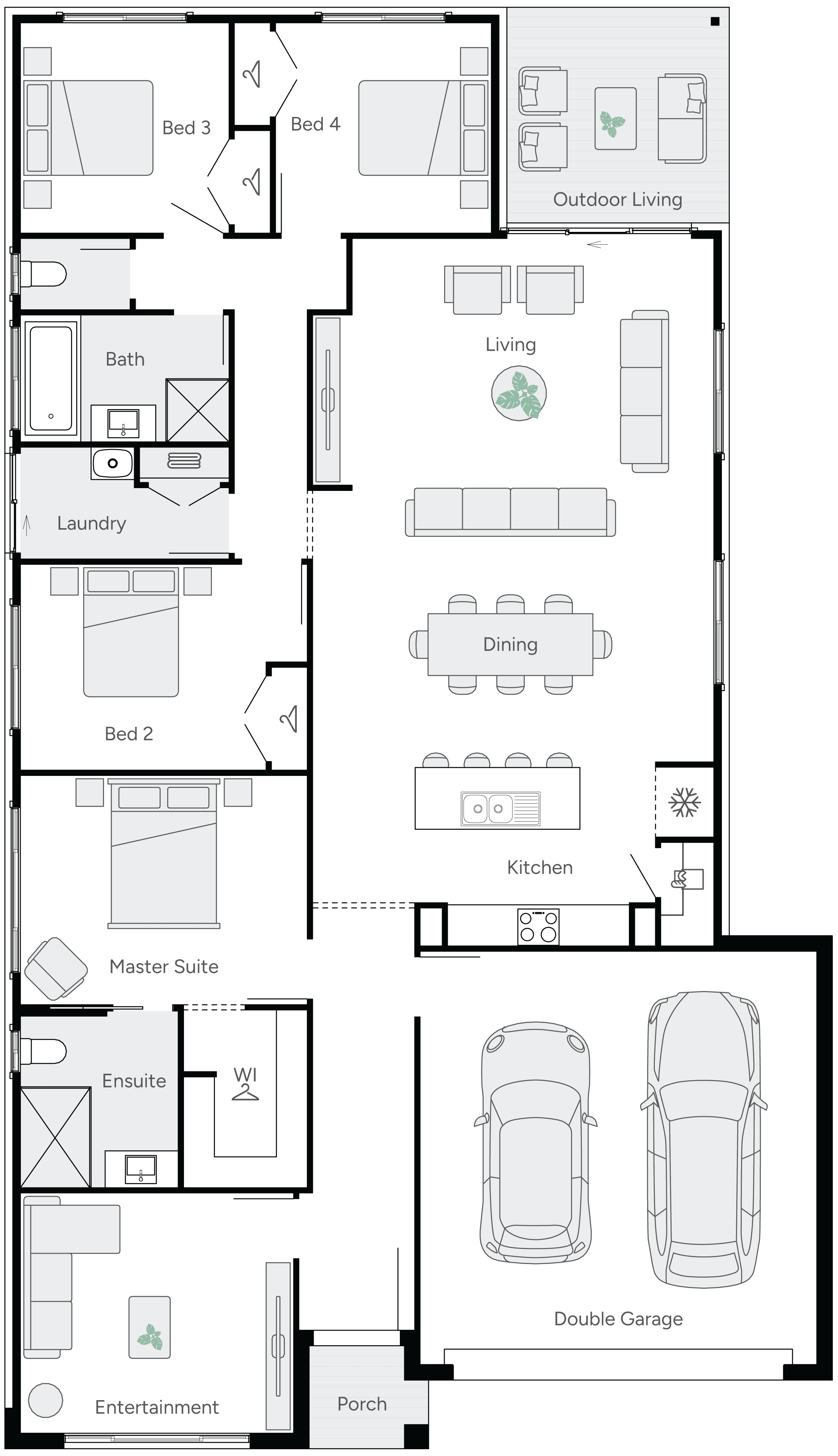 Faith 24 Single Storey House Floor Plan